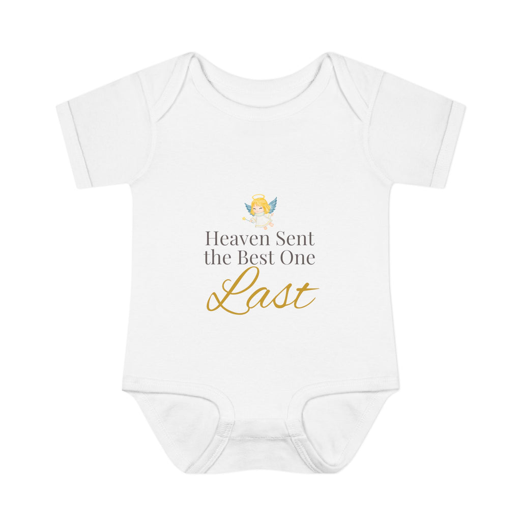 "Heaven Sent the Best One Last" Baby Bodysuit
