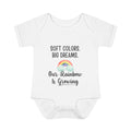 "Our Rainbow Is Growing" Baby Bodysuit
