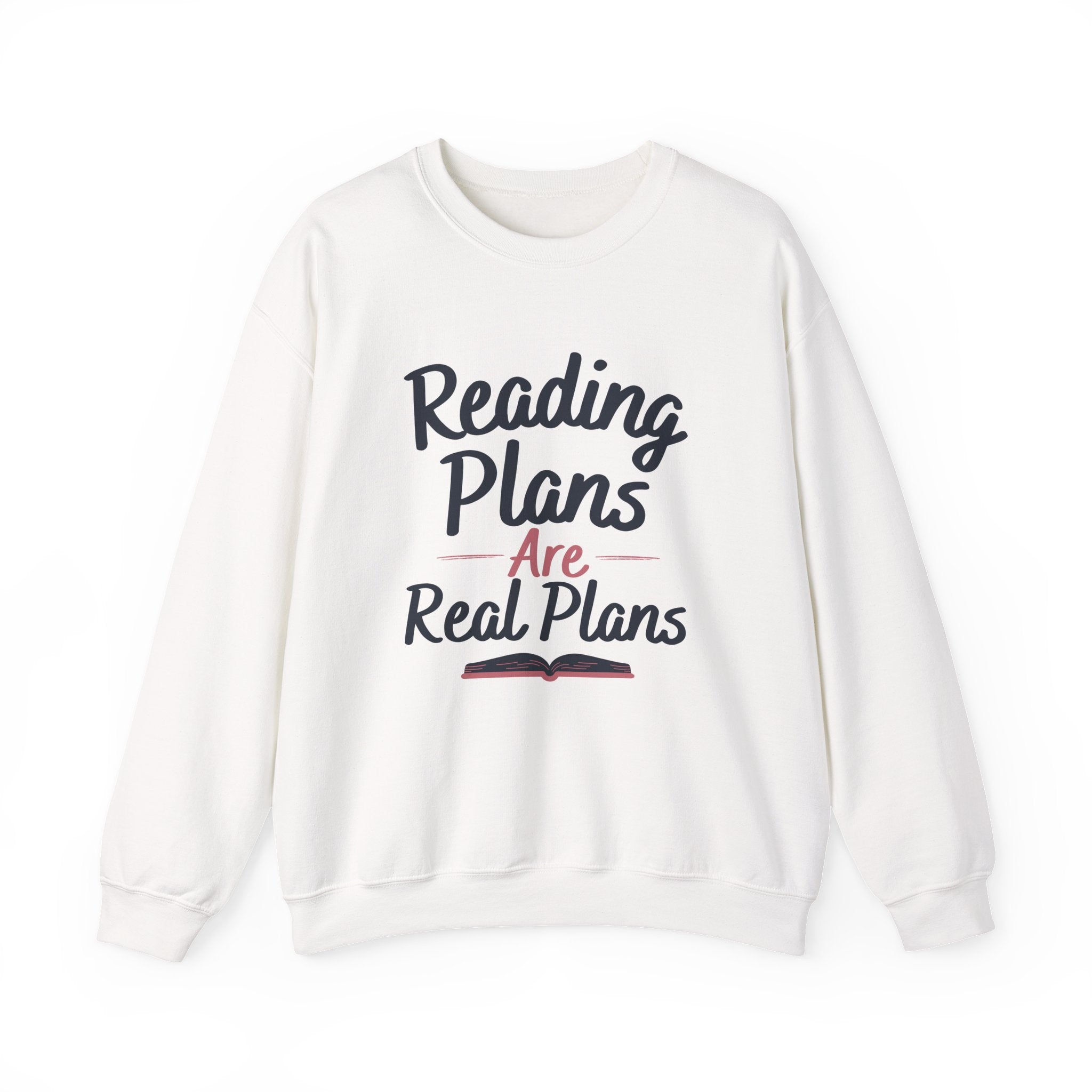 “Reading Plans Are Real Plans” Cozy Reader Sweatshirt