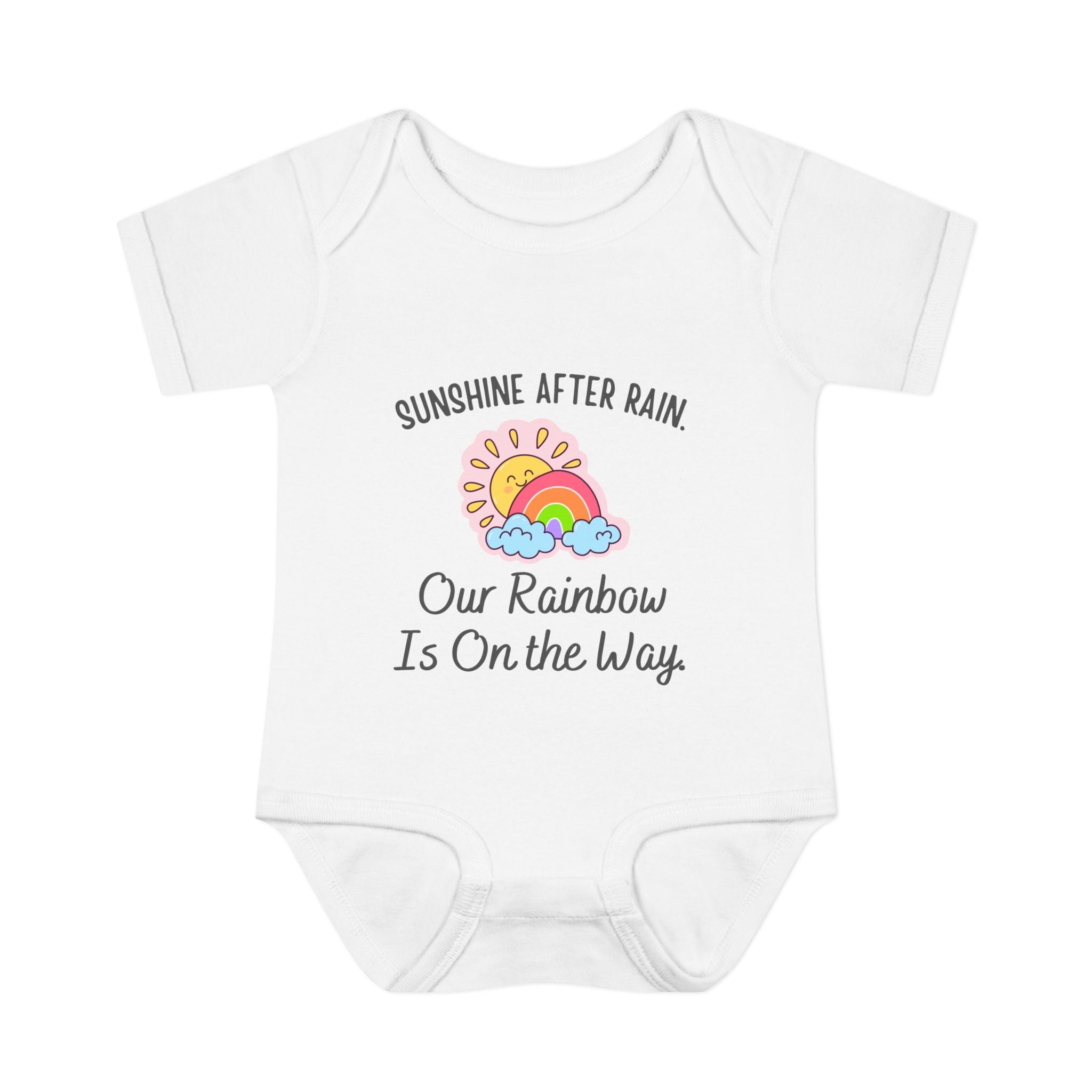 "Sunshine After the Rain" Rainbow Baby Bodysuit