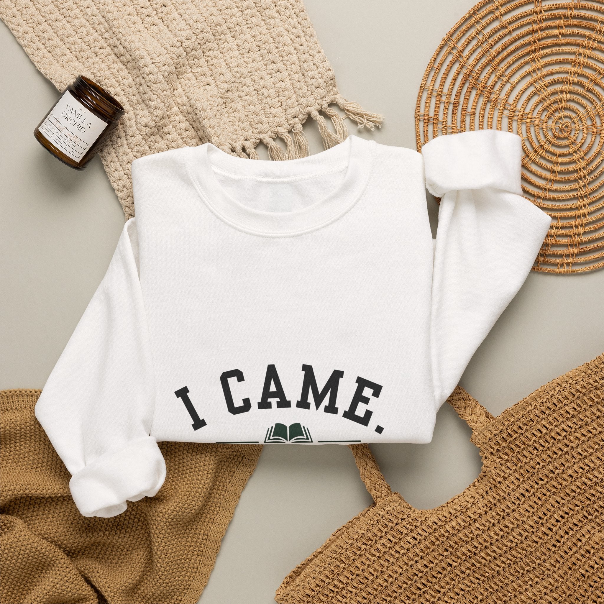 “I Came. I Read. I Ignored Everyone.” Cozy Reader Sweatshirt