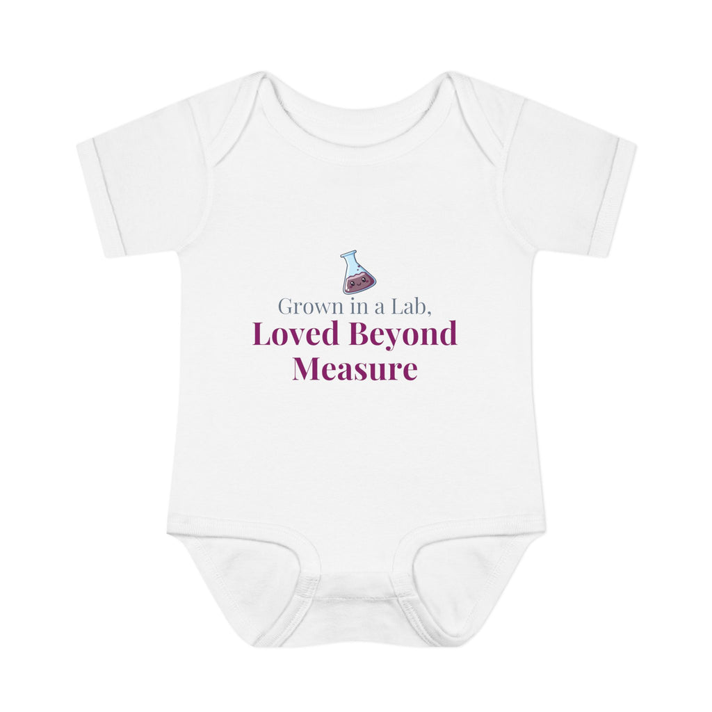 IVF "Grown in a Lab, Loved Beyond Measure" Baby Bodysuit
