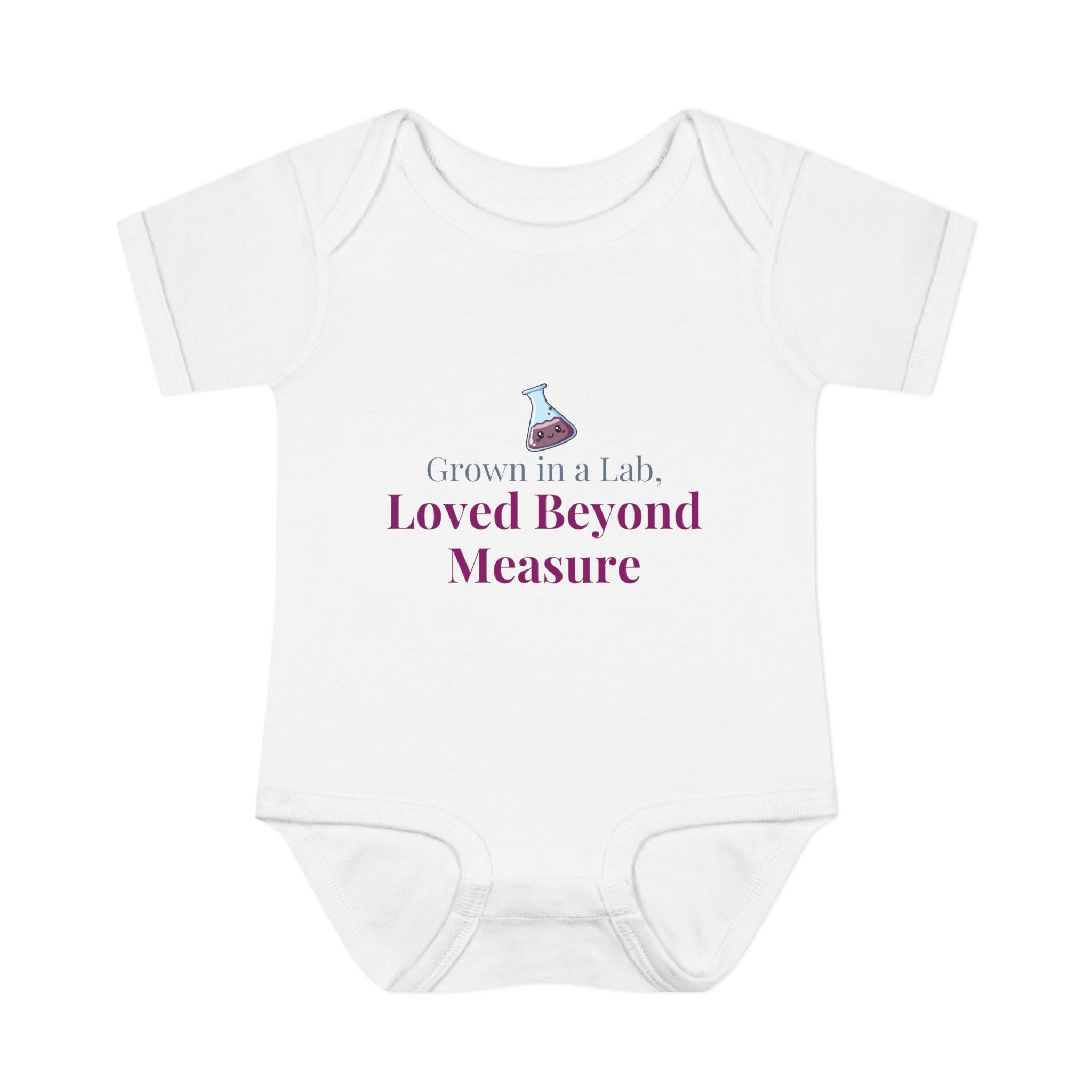 IVF "Grown in a Lab, Loved Beyond Measure" Baby Bodysuit