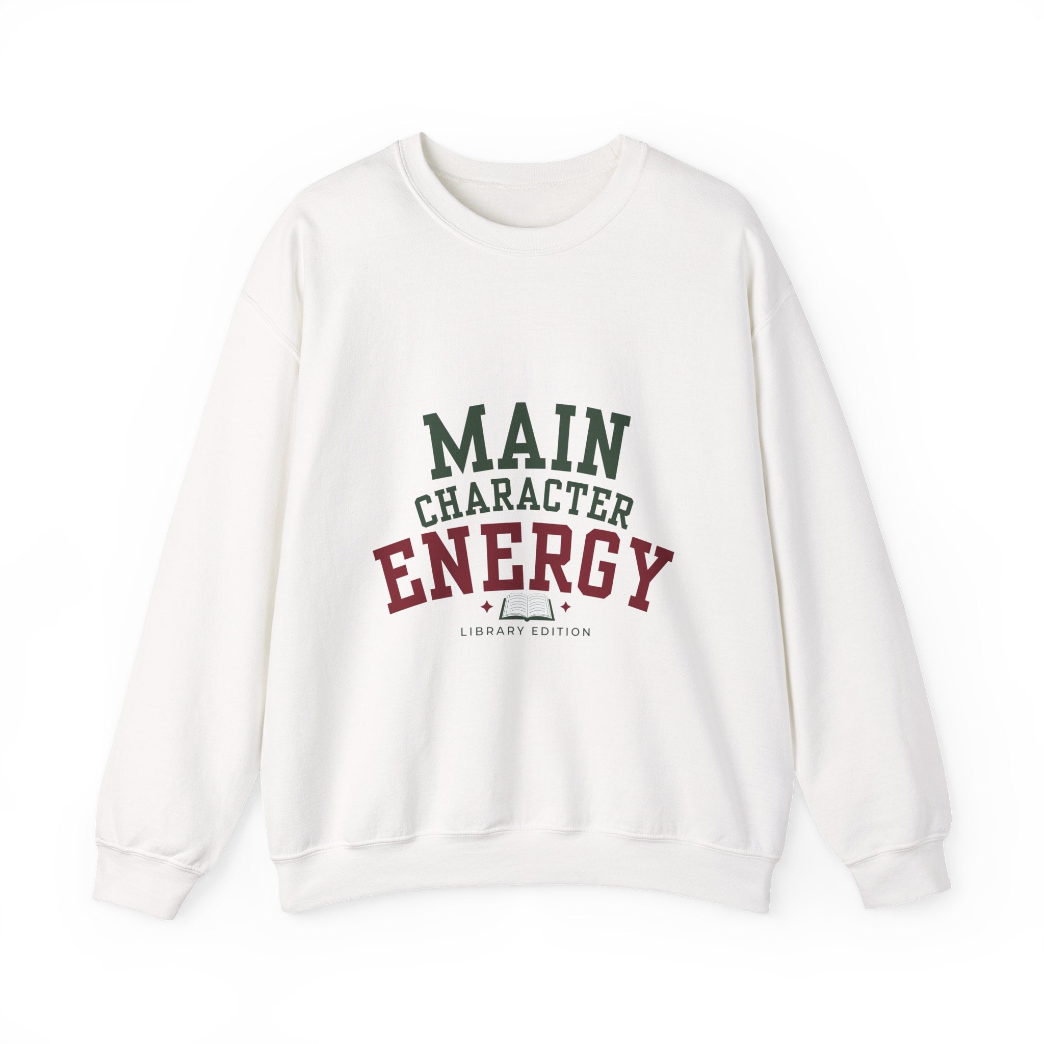 Copy of Copy of Copy of Copy of Sweatshirt — "Booked for the Day" Cozy Reader Crewneck