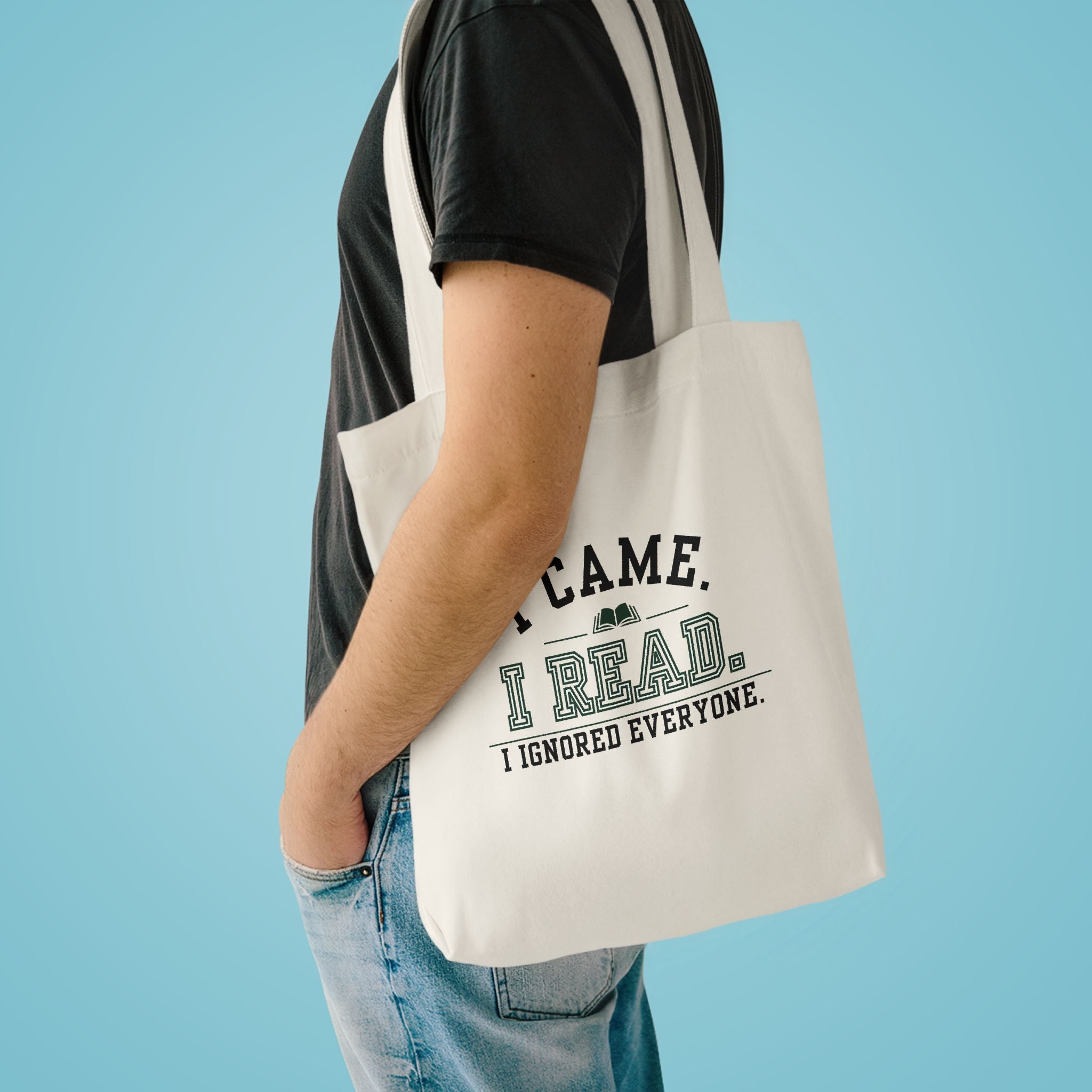 Copy of Copy of Copy of Copy of Booked for the Day Tote Bag — Canvas Book Lover Grocery & Library Tote