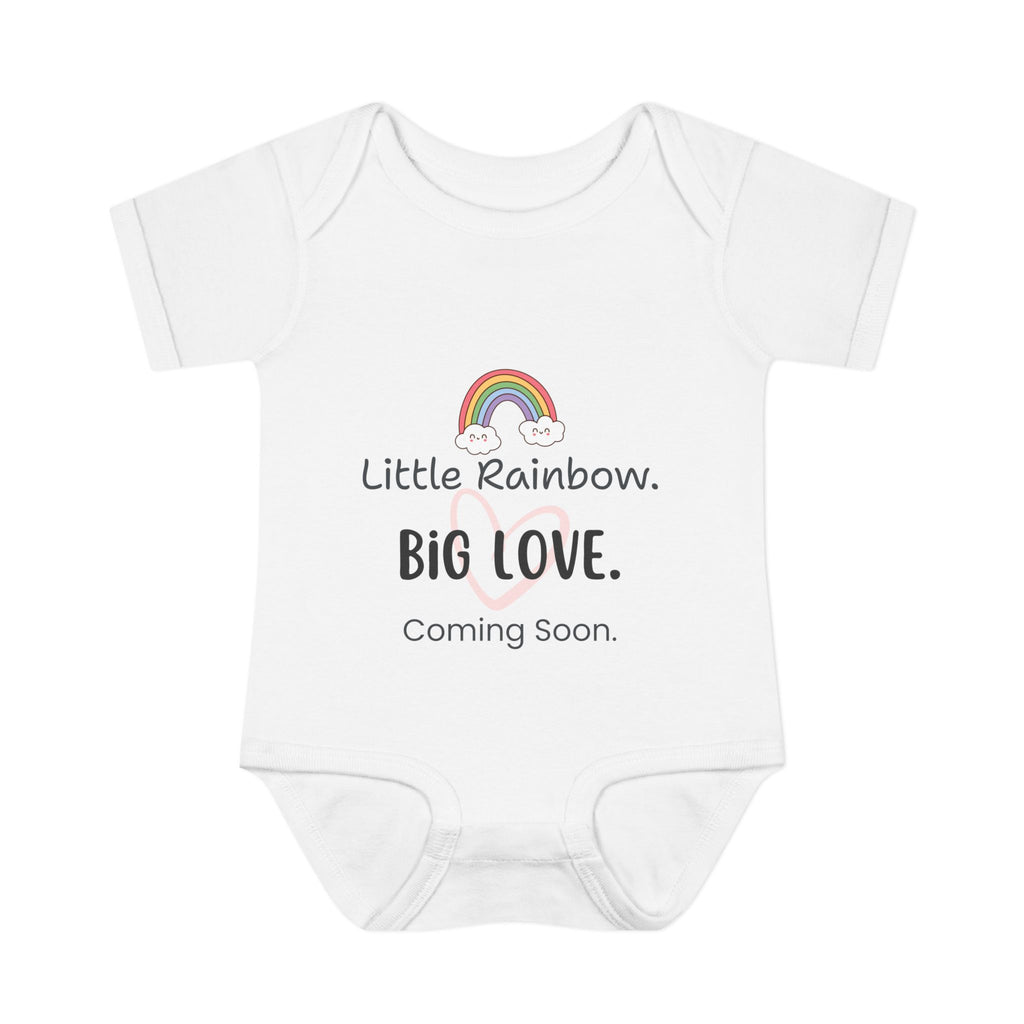 "Little Rainbow, Big Love" Baby Bodysuit