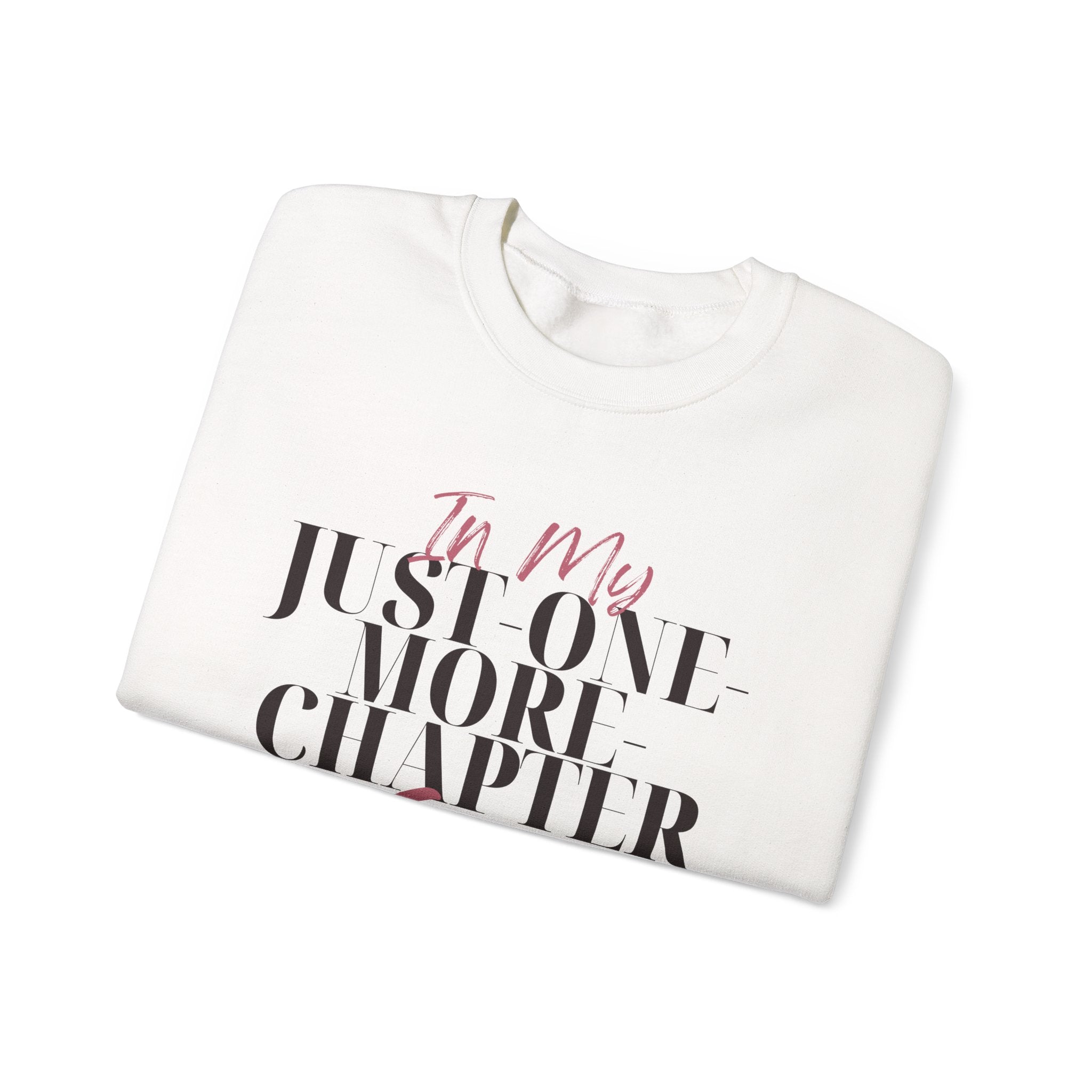 “In My Just-One-More-Chapter Era” Cozy Reader Sweatshirt