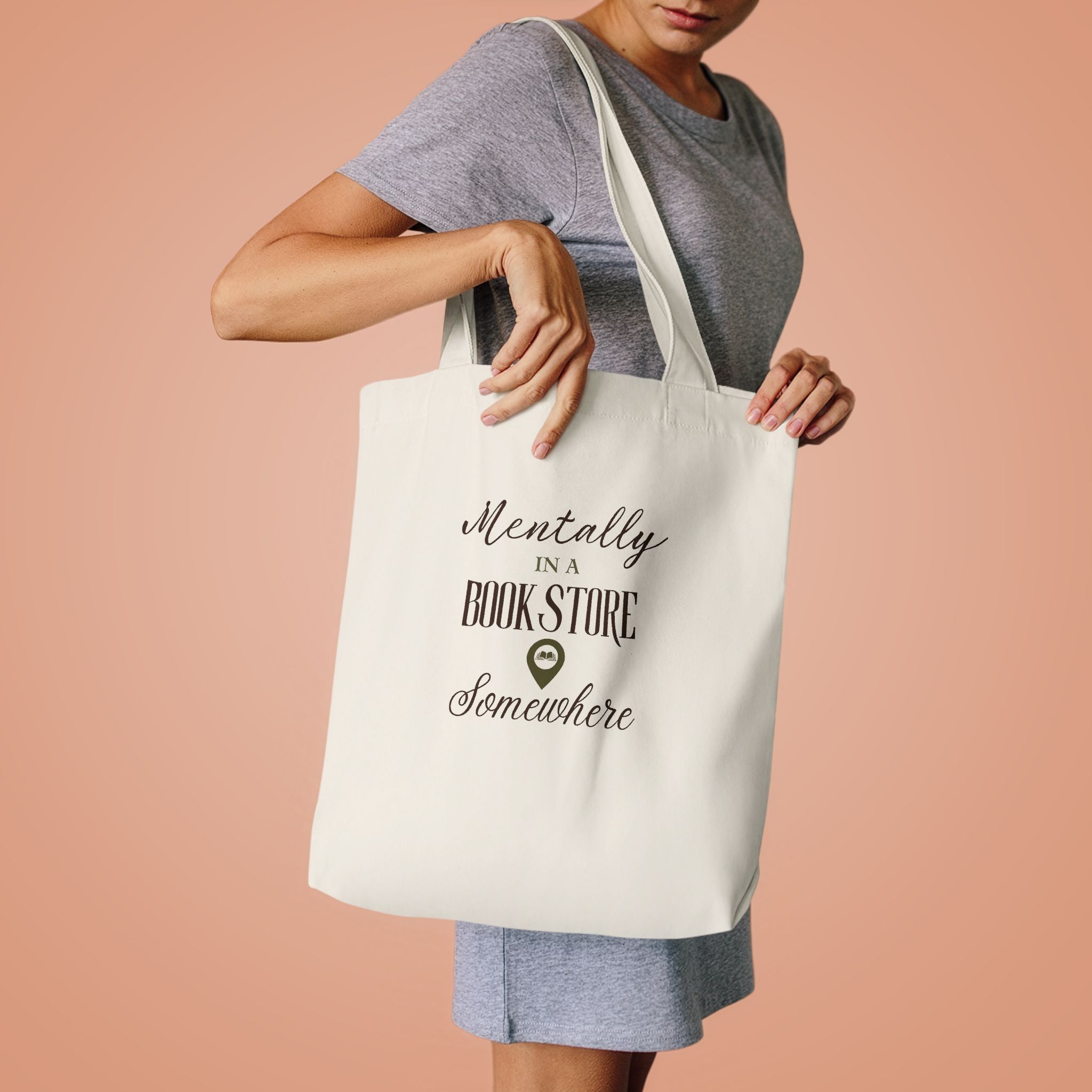 Copy of Copy of Copy of Copy of Copy of Booked for the Day Tote Bag — Canvas Book Lover Grocery & Library Tote