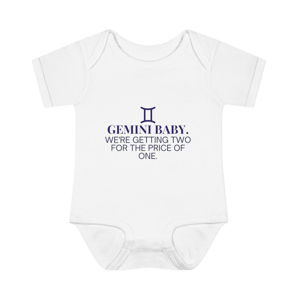 Gemini "Two for the Price of One" Baby Bodysuit