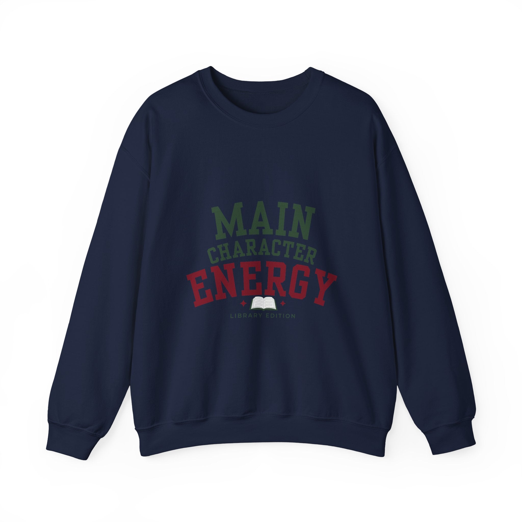 “Main Character Energy: Library Edition” Cozy Reader Sweatshirt
