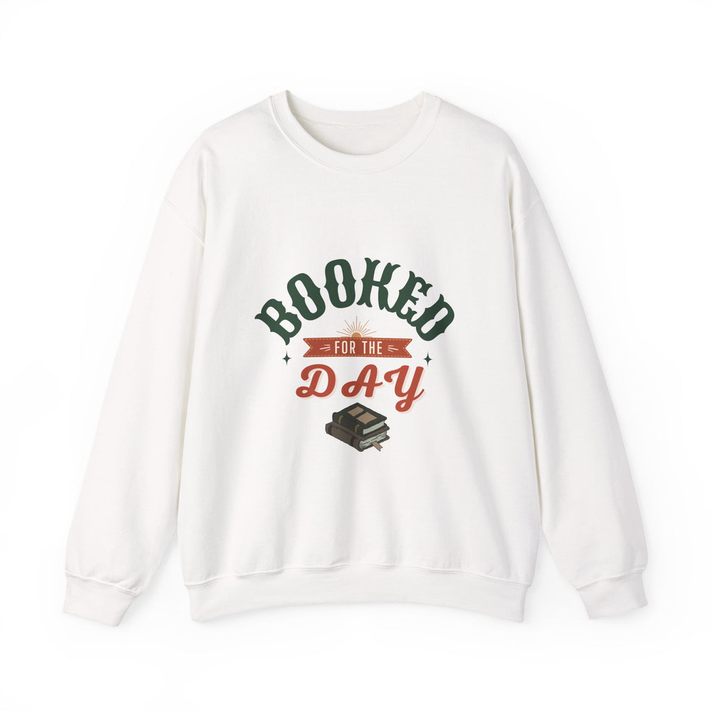Copy of Copy of Copy of Sweatshirt — "Booked for the Day" Cozy Reader Crewneck