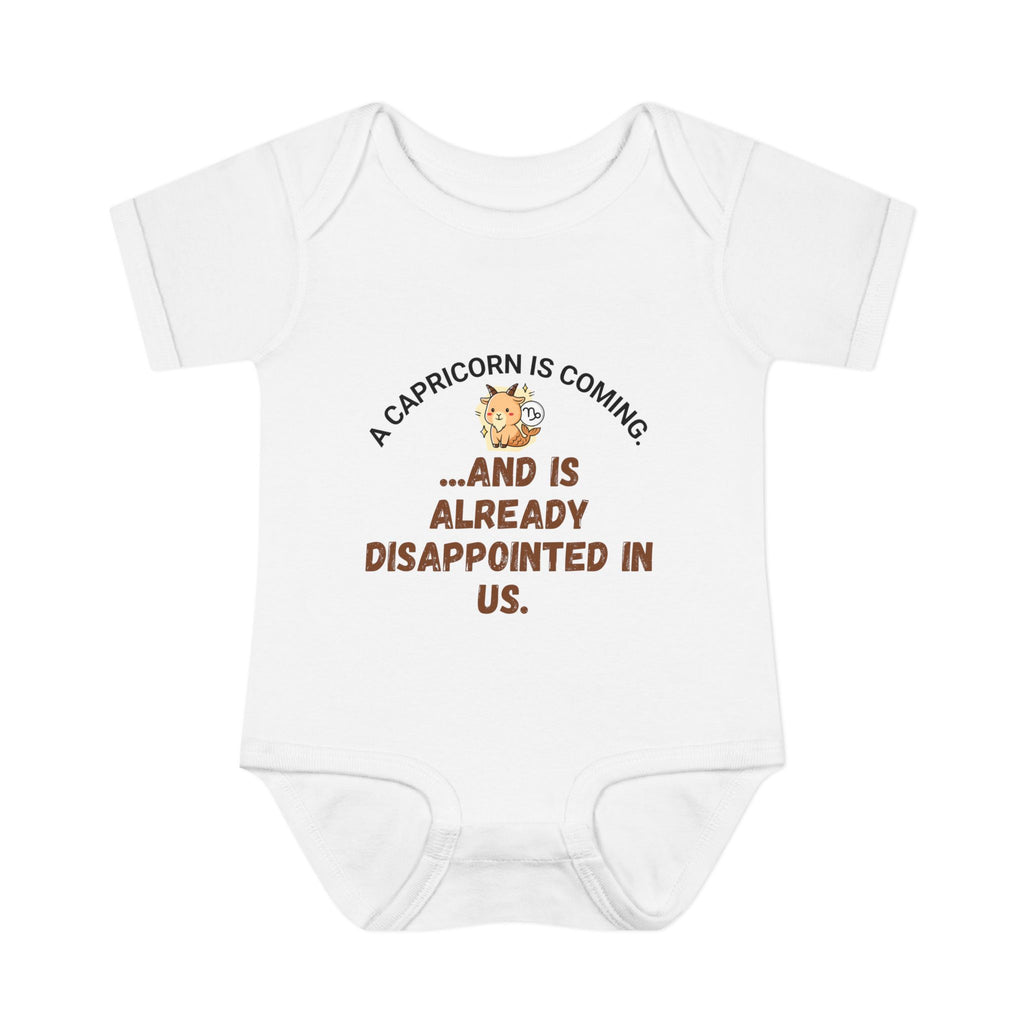 Capricorn "Is Coming" Baby Bodysuit