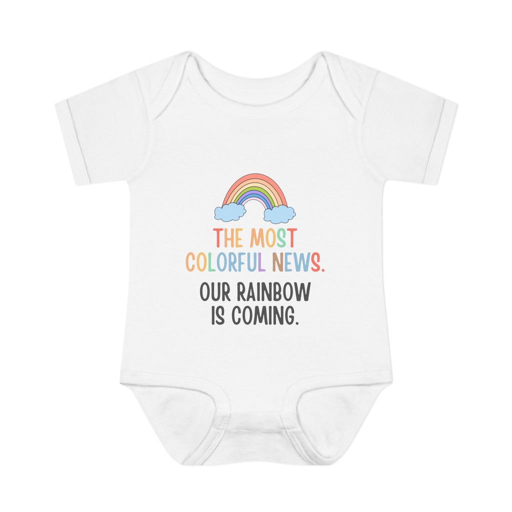 "The Most Colorful News" Rainbow Baby Bodysuit