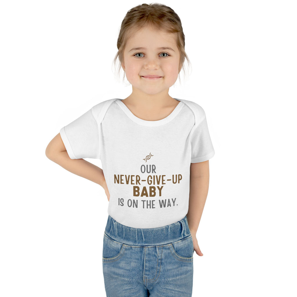 IVF "Never Gave Up" Baby Bodysuit
