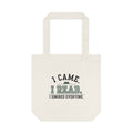 Copy of Copy of Copy of Copy of Booked for the Day Tote Bag — Canvas Book Lover Grocery & Library Tote