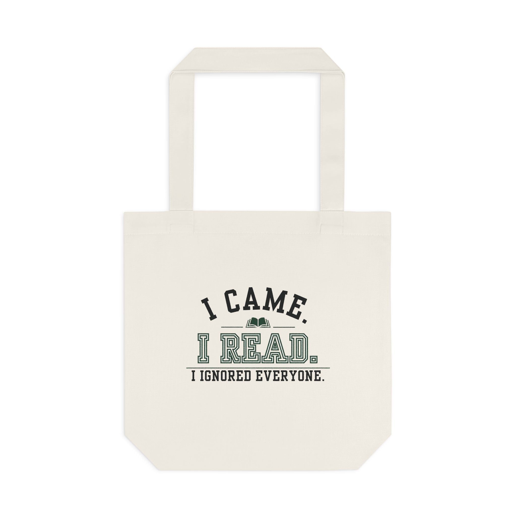 Copy of Copy of Copy of Copy of Booked for the Day Tote Bag — Canvas Book Lover Grocery & Library Tote