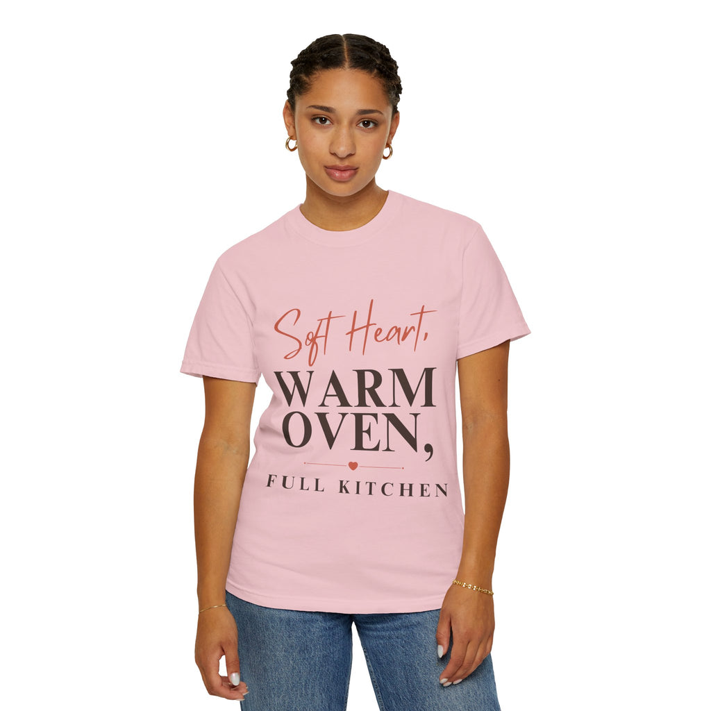“Soft Heart, Warm Oven, Full Kitchen” Funny Baking Lover T-Shirt