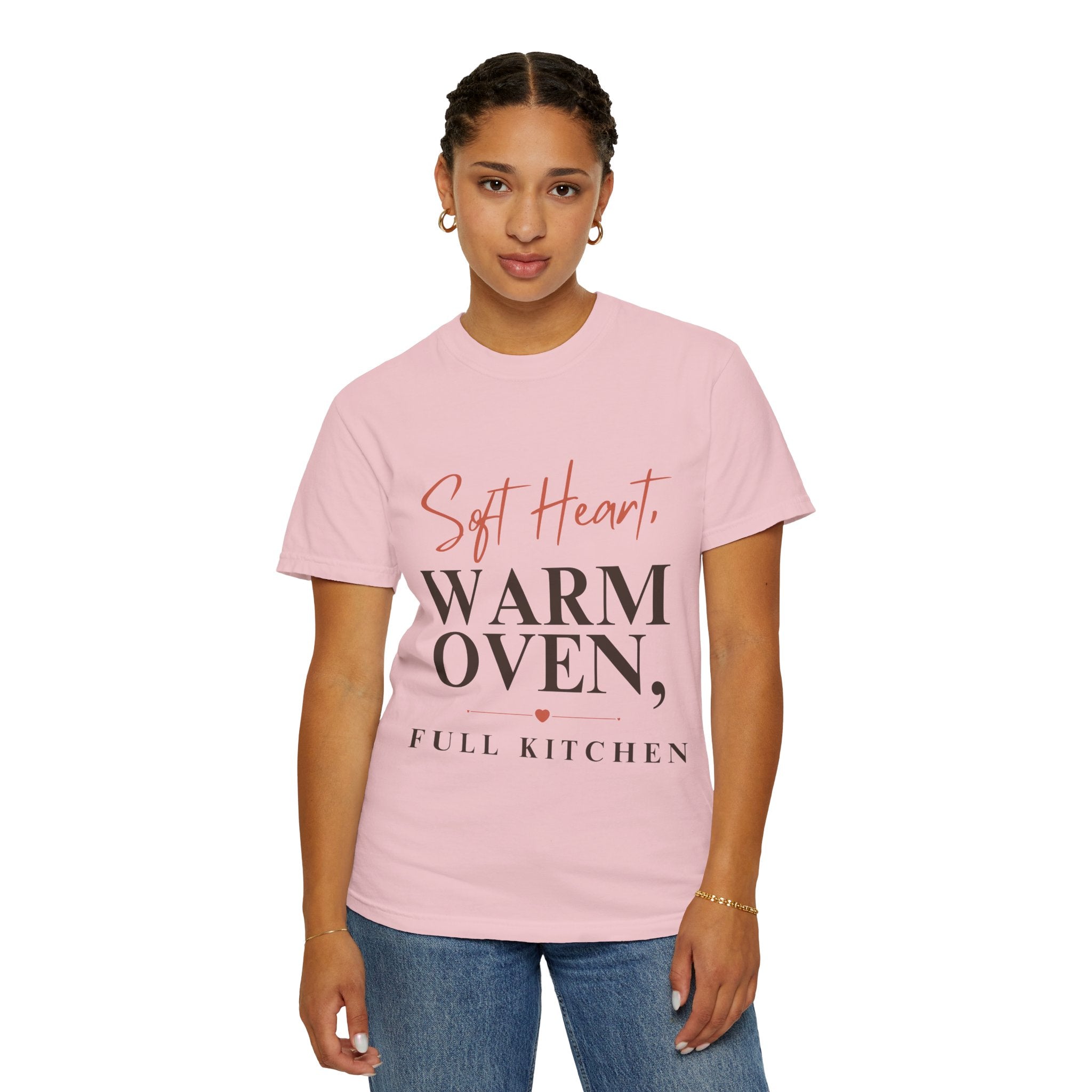 “Soft Heart, Warm Oven, Full Kitchen” Funny Baking Lover T-Shirt