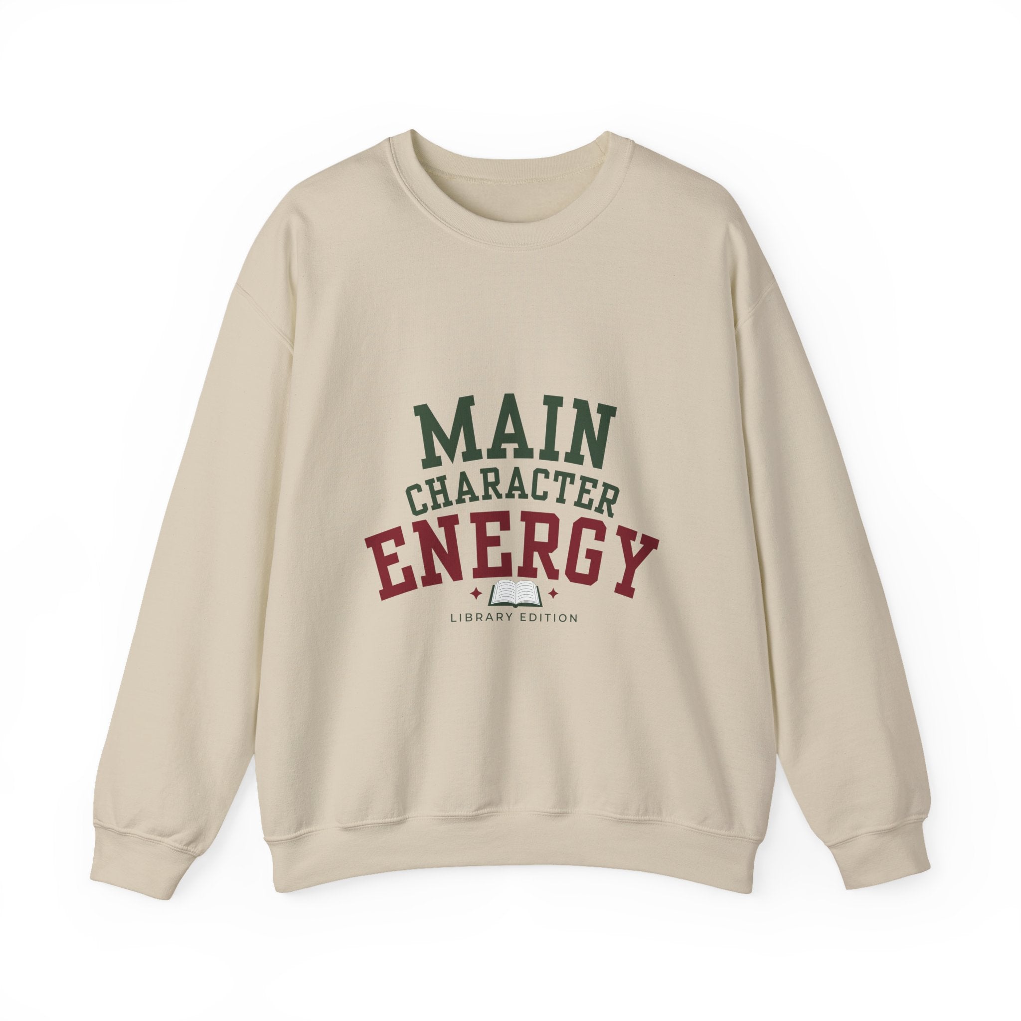 “Main Character Energy: Library Edition” Cozy Reader Sweatshirt