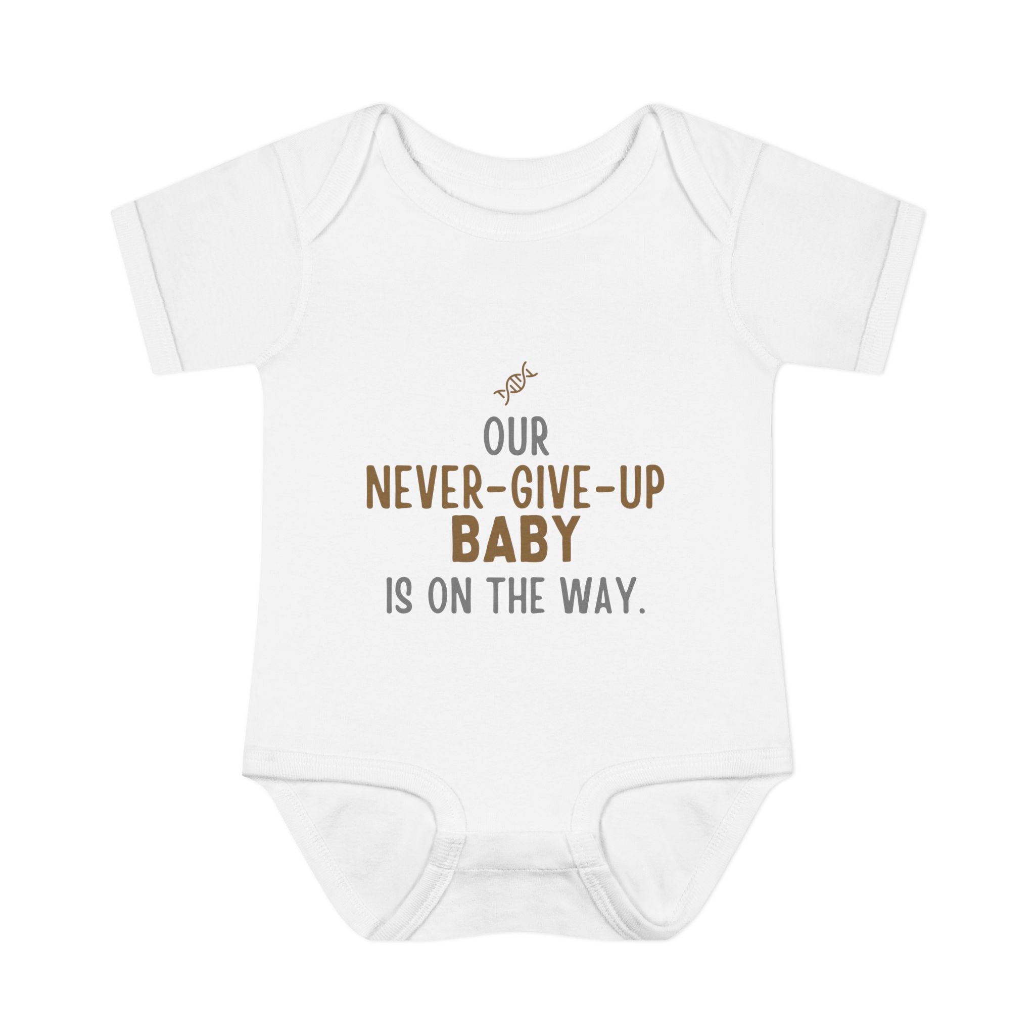 IVF "Never Gave Up" Baby Bodysuit