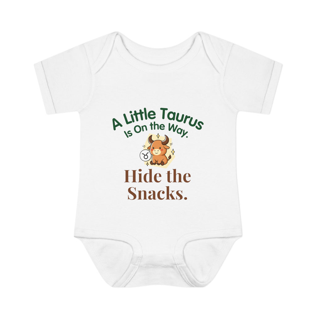 Taurus "Little Taurus On the Way" Baby Bodysuit