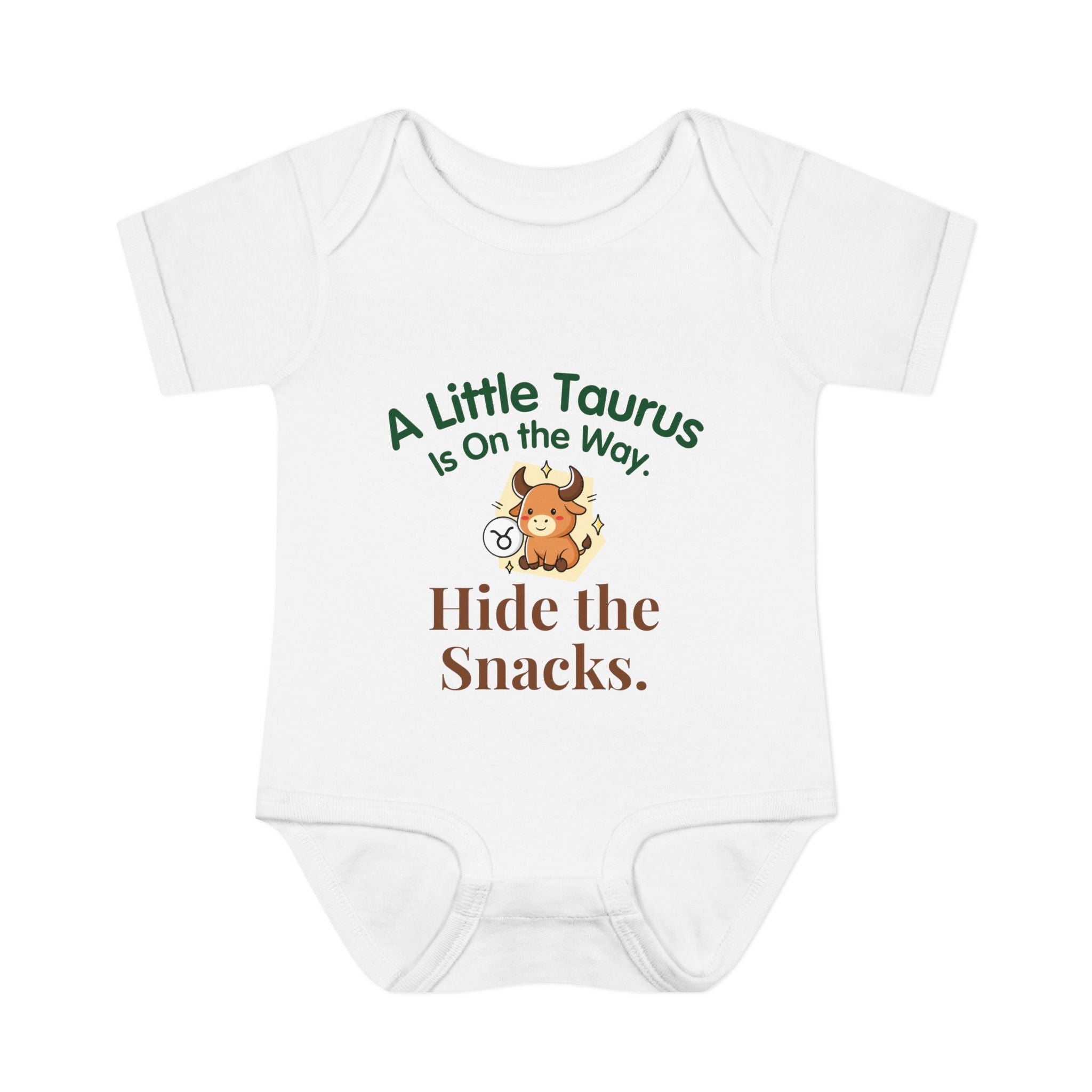 Taurus "Little Taurus On the Way" Baby Bodysuit