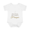 "Born From the Longest Prayer" Baby Bodysuit