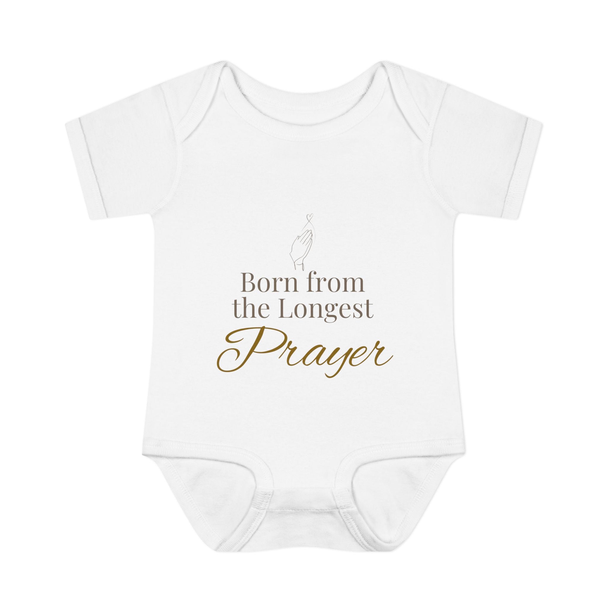 "Born From the Longest Prayer" Baby Bodysuit