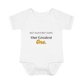 "Not Our First, But Our Greatest Hope" Rainbow Baby Bodysuit