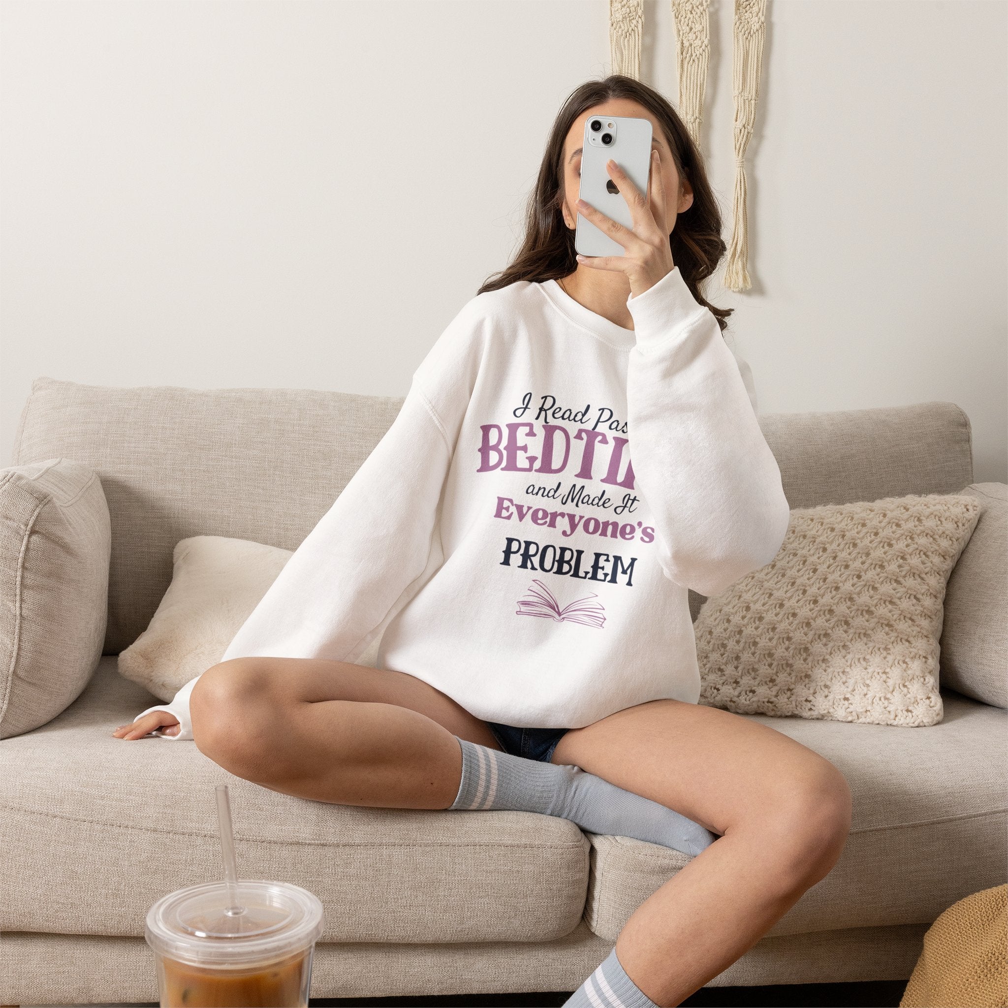 “I Read Past My Bedtime and Made It Everyone's Problem” Cozy Reader Sweatshirt