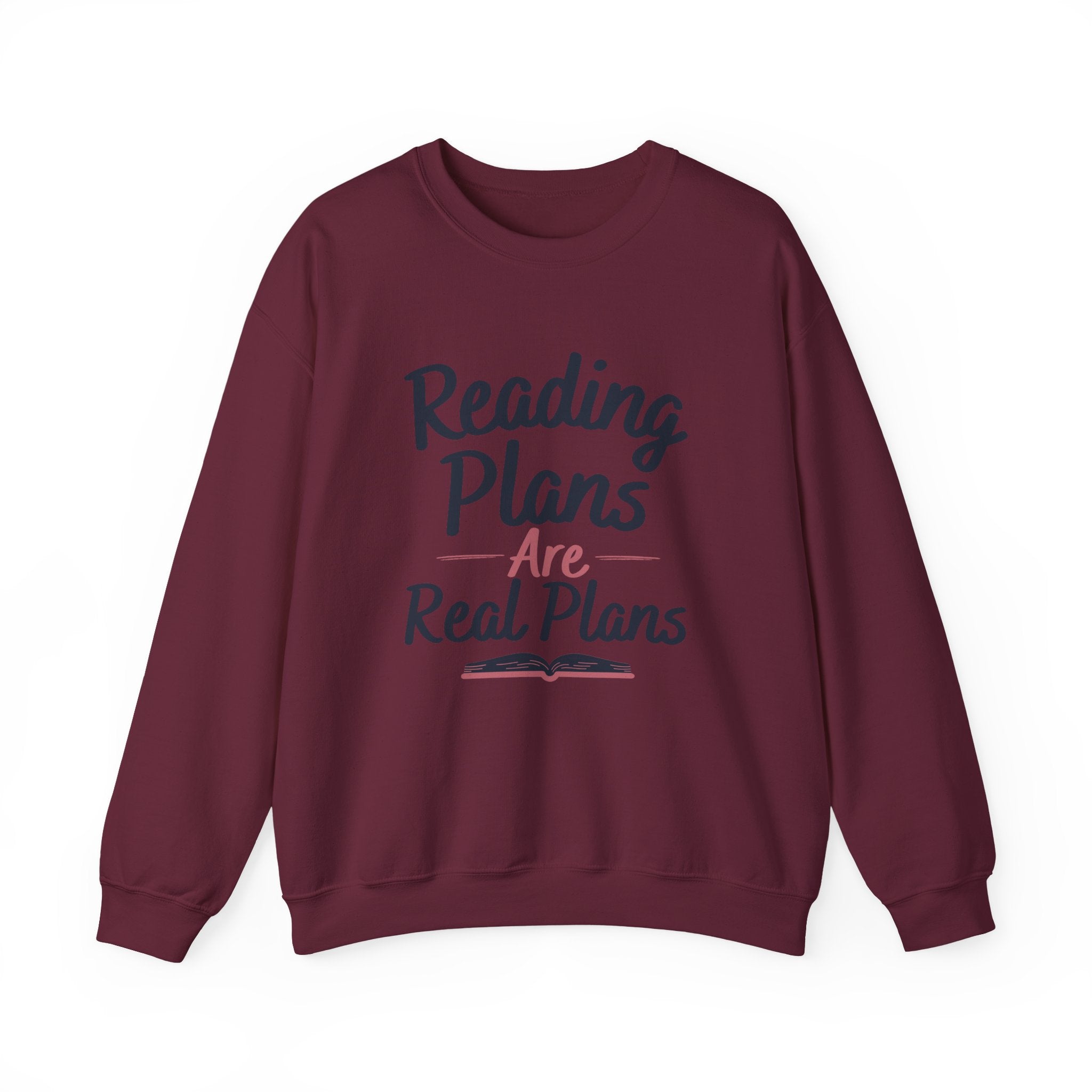 “Reading Plans Are Real Plans” Cozy Reader Sweatshirt