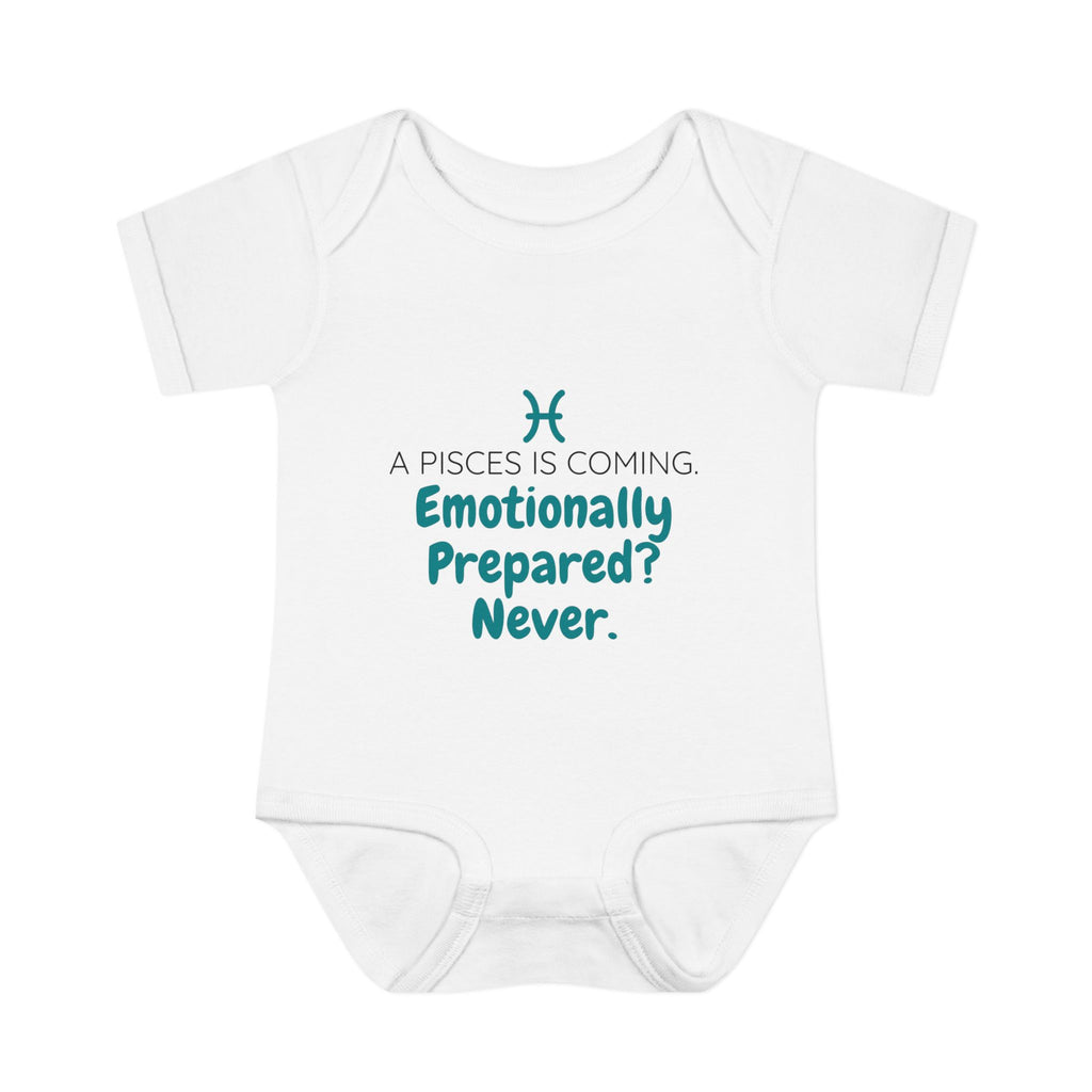 Pisces "Emotionally Prepared (Never)" Baby Bodysuit