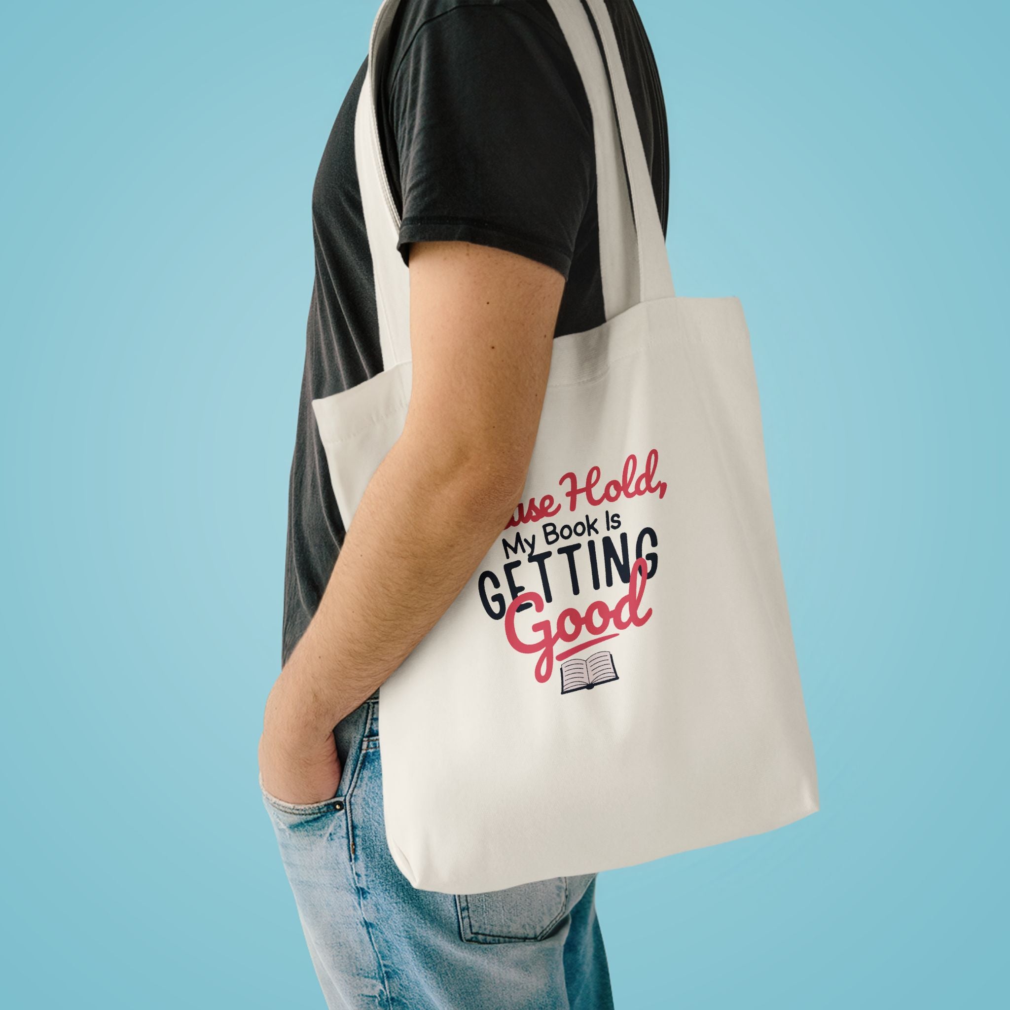 Copy of Copy of Copy of Booked for the Day Tote Bag — Canvas Book Lover Grocery & Library Tote