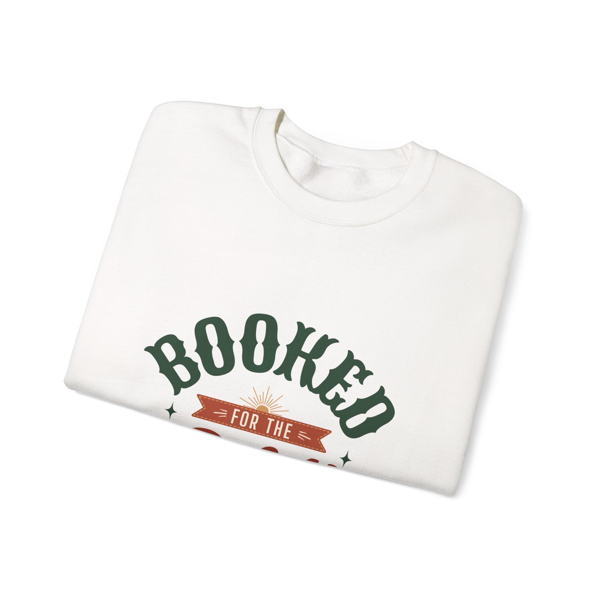 Copy of Copy of Copy of Sweatshirt — "Booked for the Day" Cozy Reader Crewneck