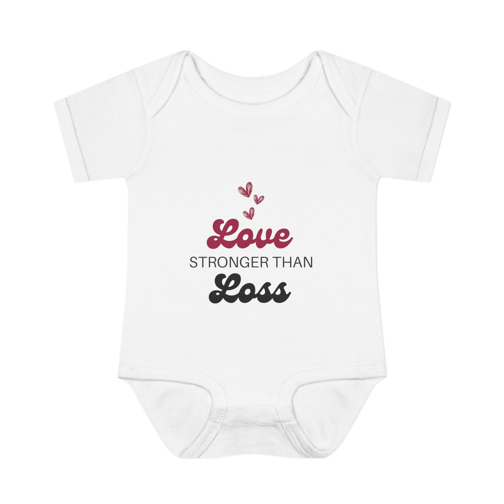 "Love Stronger Than Loss" Rainbow Baby Bodysuit