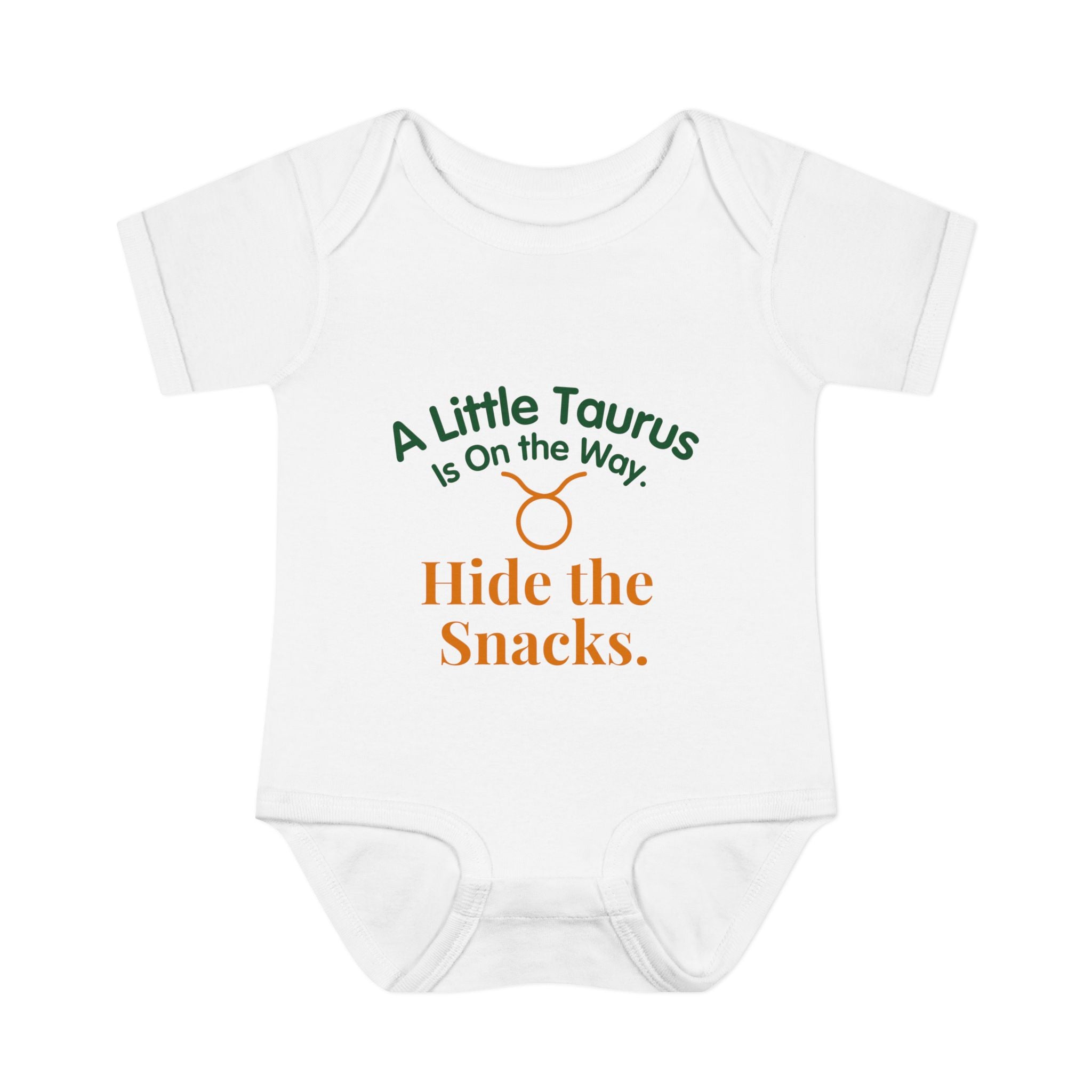 Taurus "Little Taurus On the Way" Baby Bodysuit