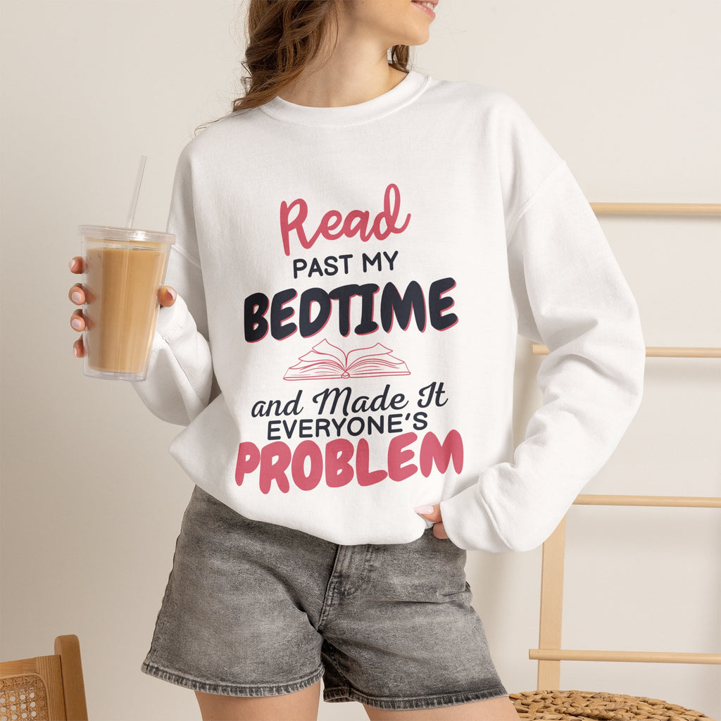 Copy of Copy of Copy of Copy of Copy of Sweatshirt — "Booked for the Day" Cozy Reader Crewneck
