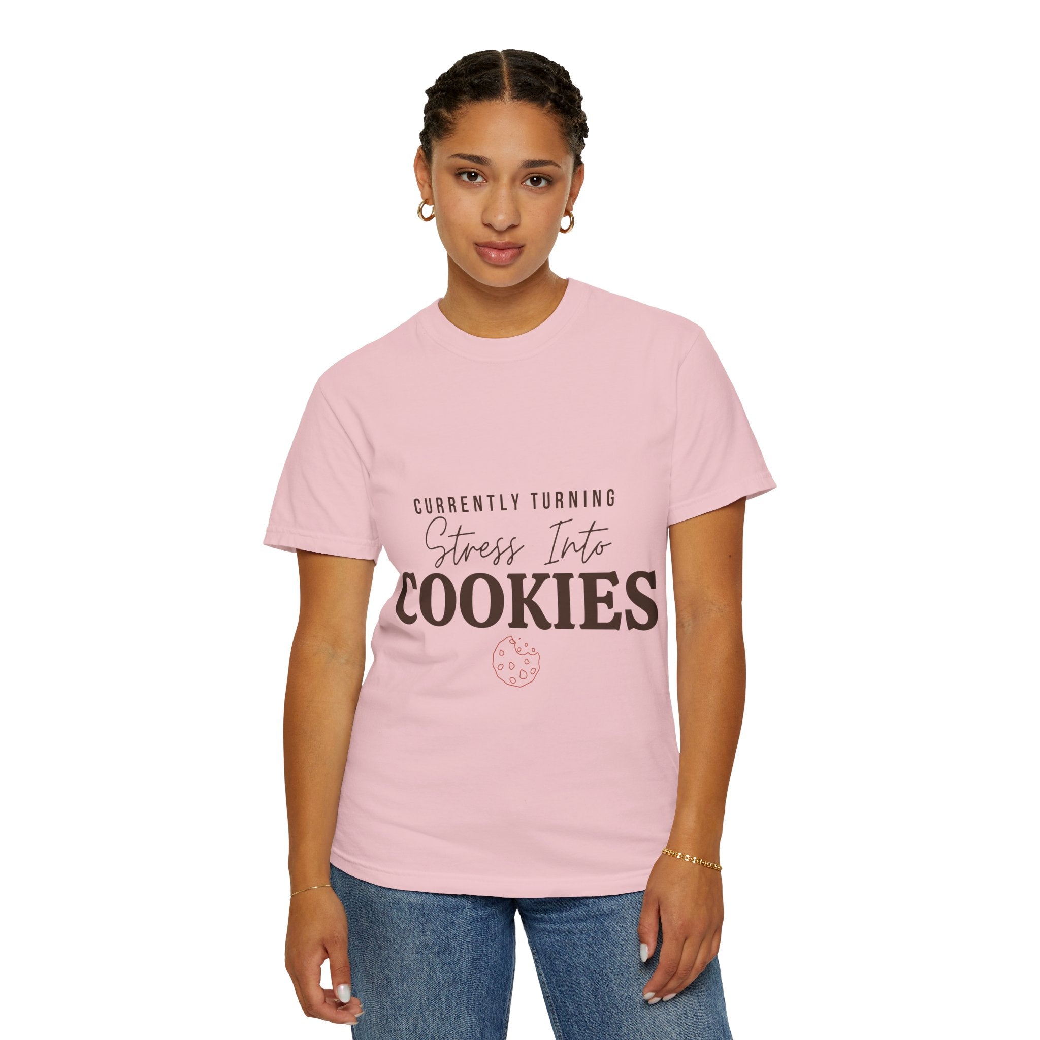 “Currently Turning Stress Into Cookies” Funny Baking Lover T-Shirt