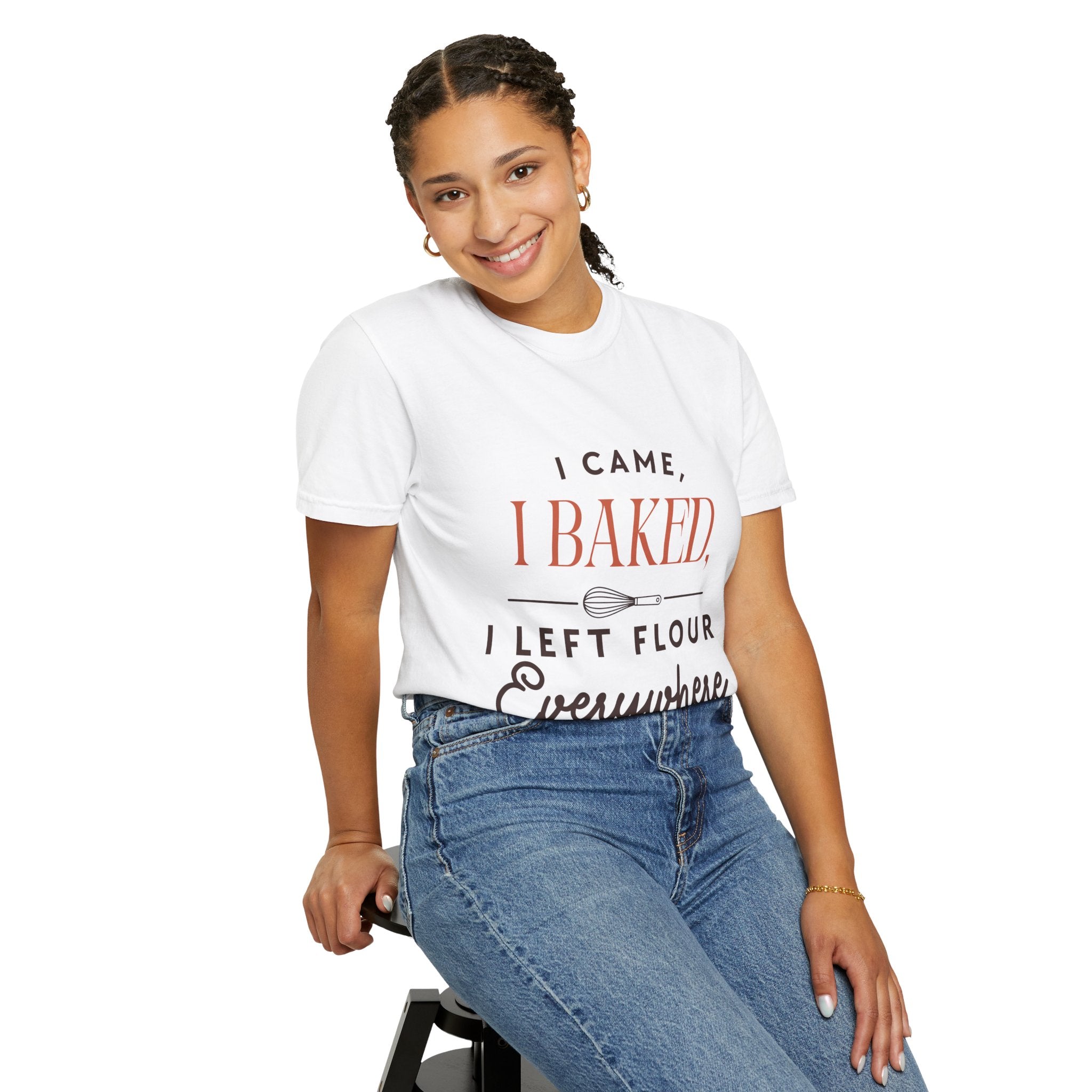 “I Came, I Baked, I Left Flour Everywhere” Funny Baking Lover T-Shirt