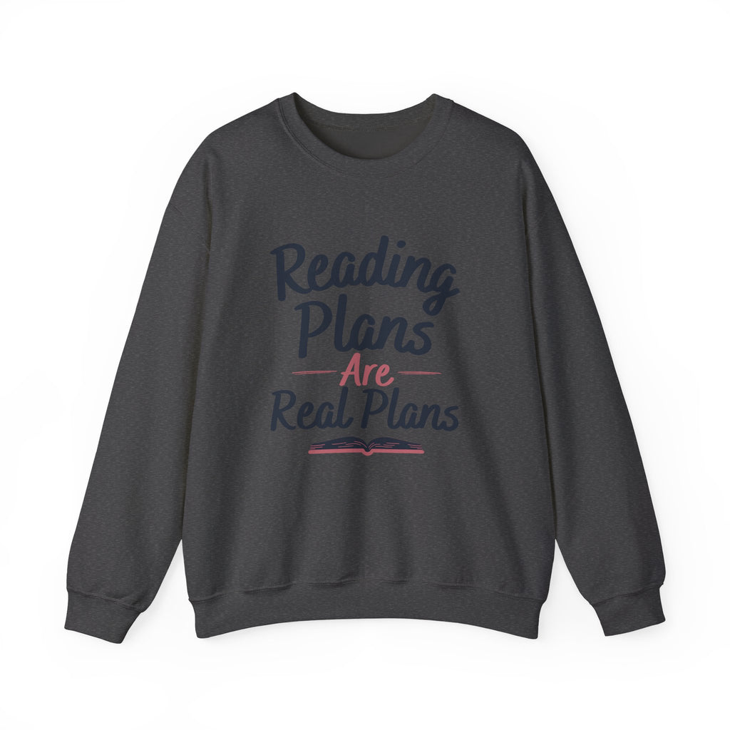 “Reading Plans Are Real Plans” Cozy Reader Sweatshirt