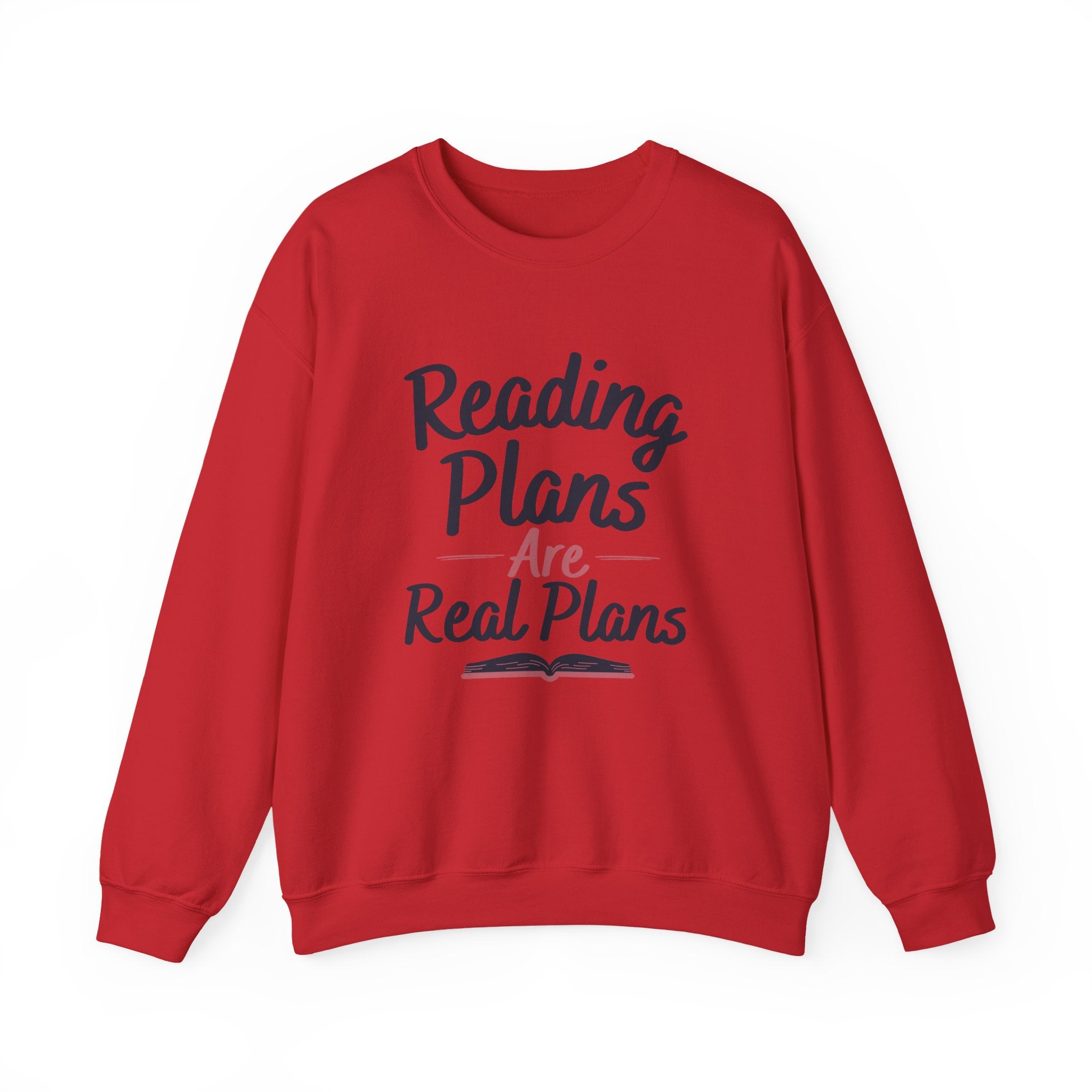“Reading Plans Are Real Plans” Cozy Reader Sweatshirt