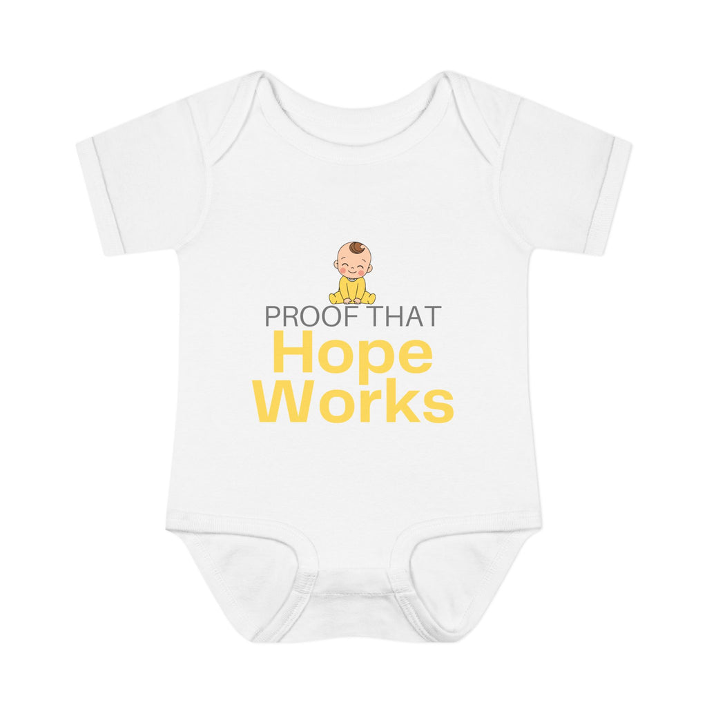 "Proof That Hope Works" Rainbow Baby Bodysuit