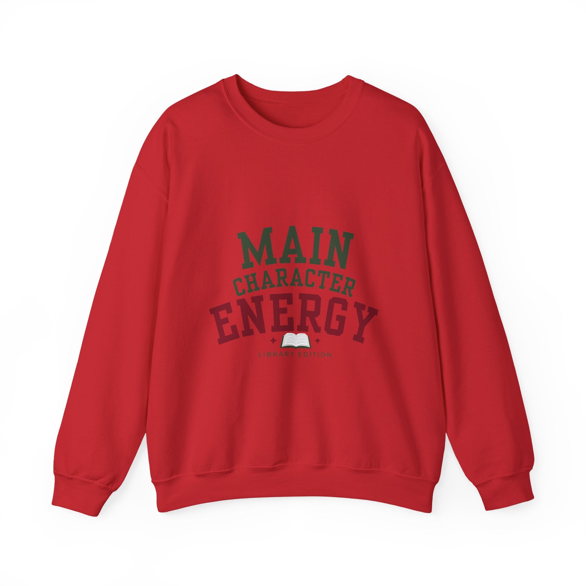 “Main Character Energy: Library Edition” Cozy Reader Sweatshirt