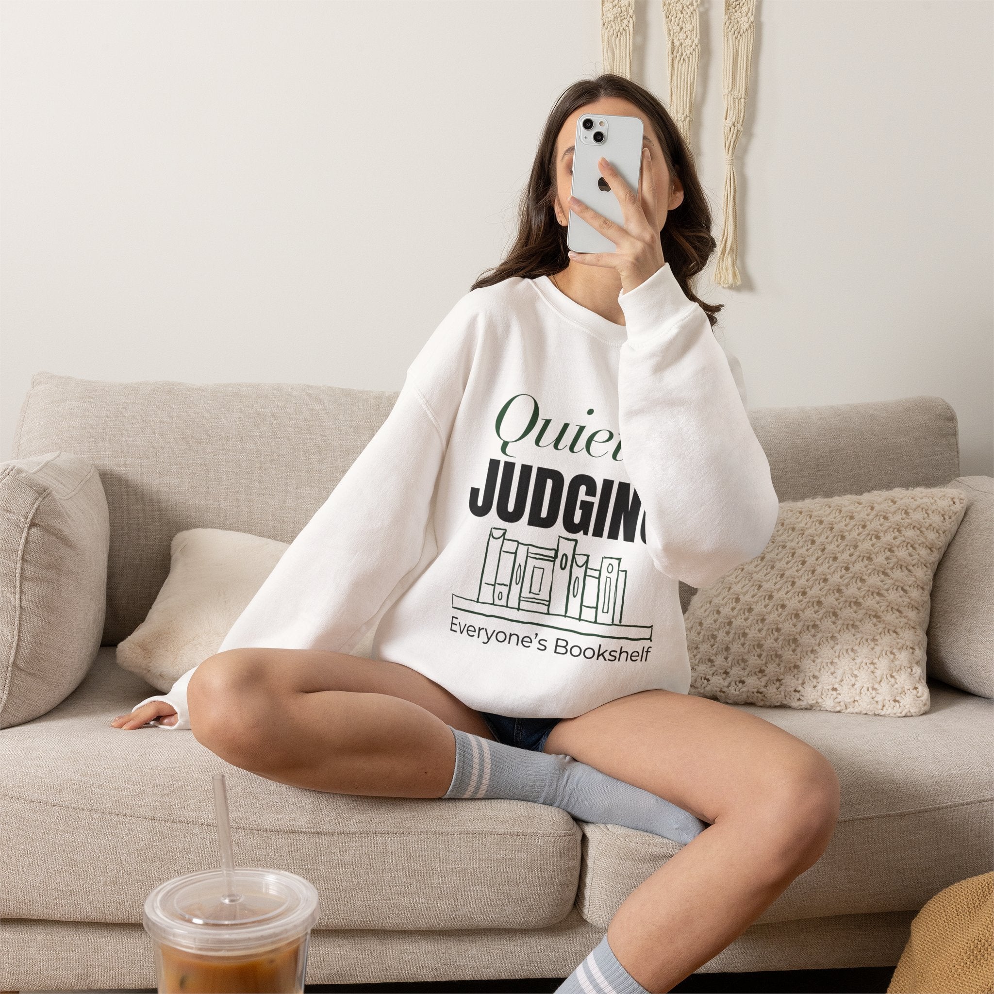 Copy of Copy of Sweatshirt — "Booked for the Day" Cozy Reader Crewneck
