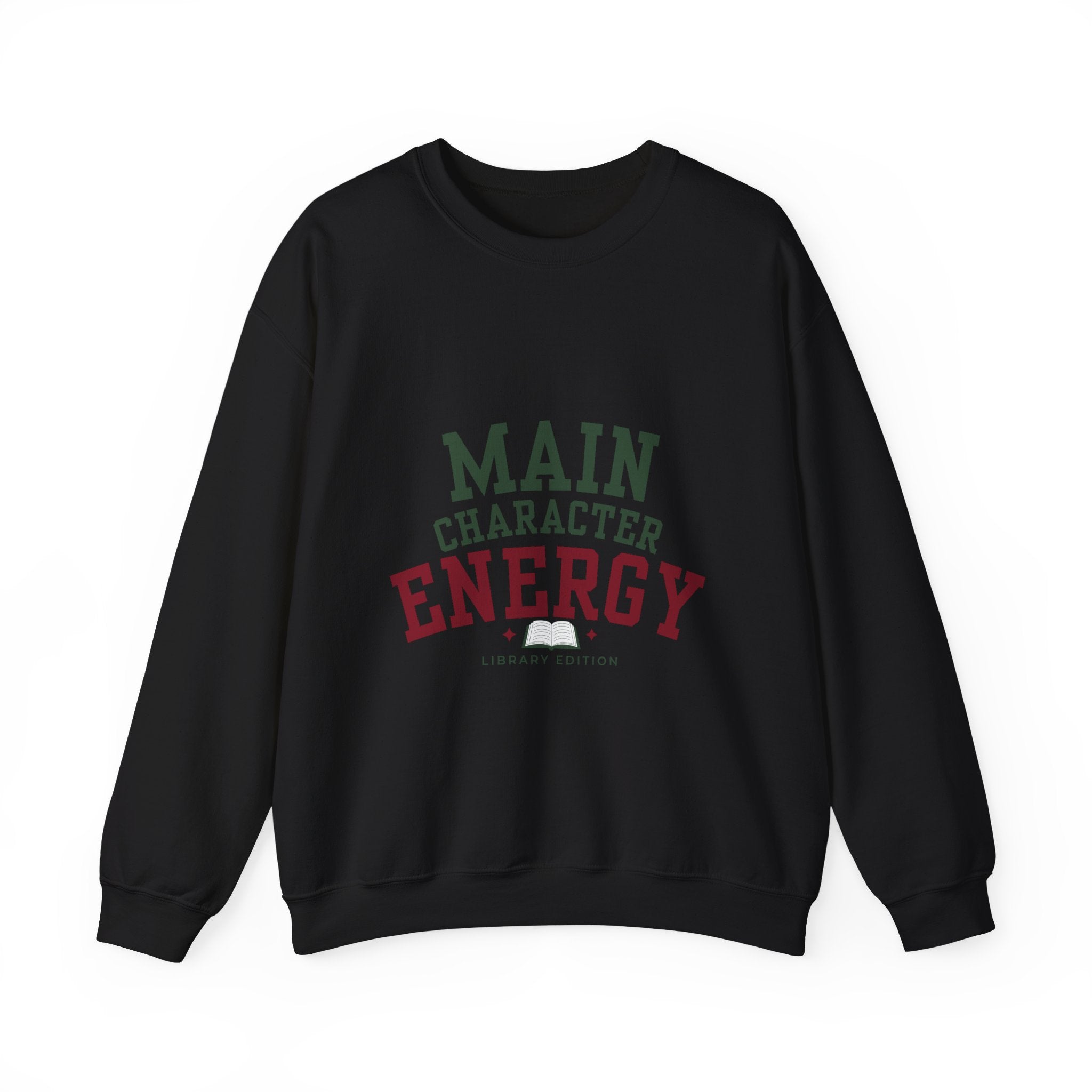 “Main Character Energy: Library Edition” Cozy Reader Sweatshirt