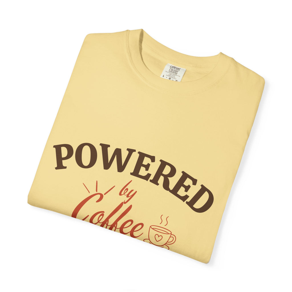 “Powered by Coffee and Freshly Baked Decisions” Funny Baking Lover T-Shirt