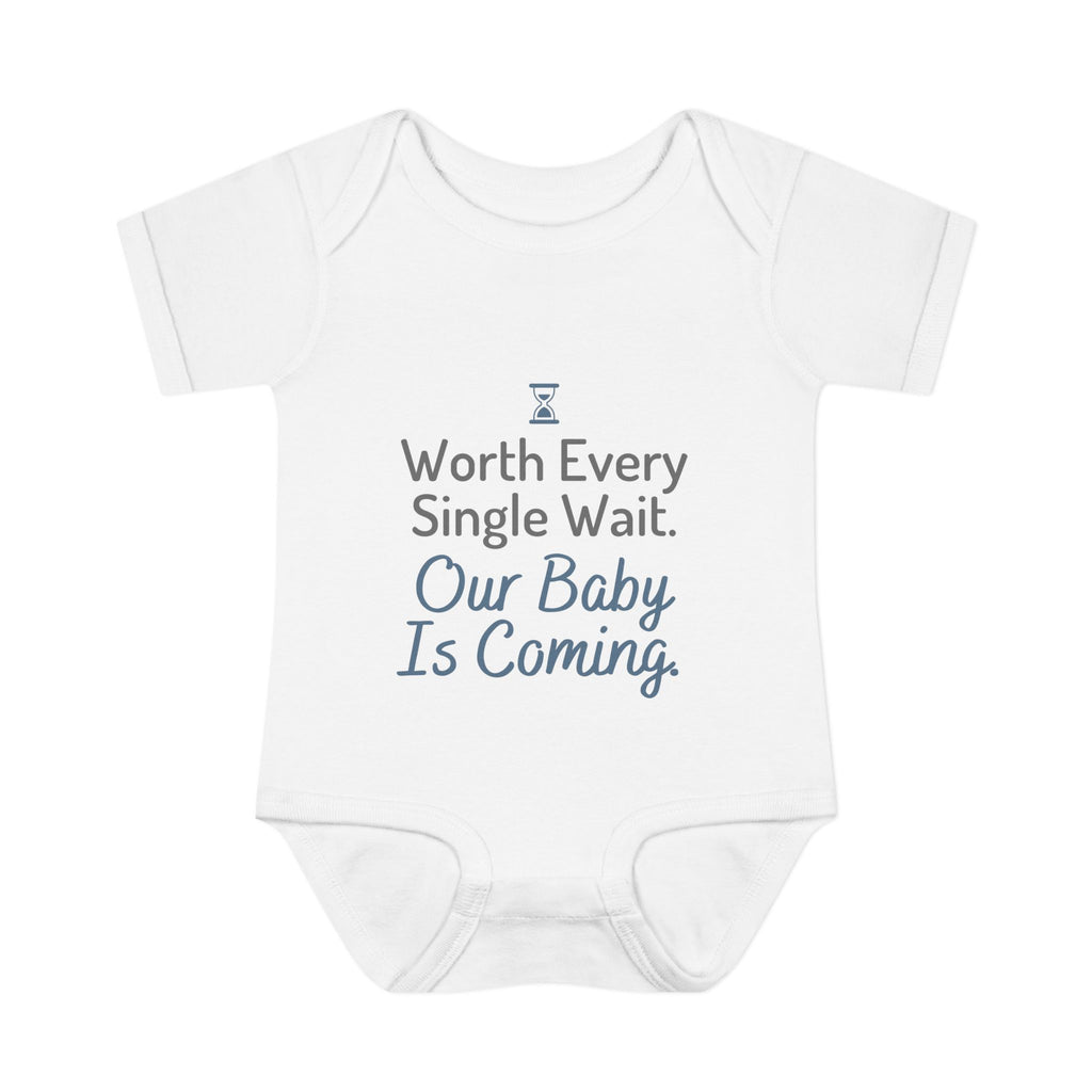 IVF Pregnancy Announcement Baby Bodysuit, Worth Every Single Wait Baby Onesie, Baby Announcement Outfit, Newborn Baby Gift, Infertility Gift