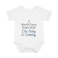 IVF Pregnancy Announcement Baby Bodysuit, Worth Every Single Wait Baby Onesie, Baby Announcement Outfit, Newborn Baby Gift, Infertility Gift