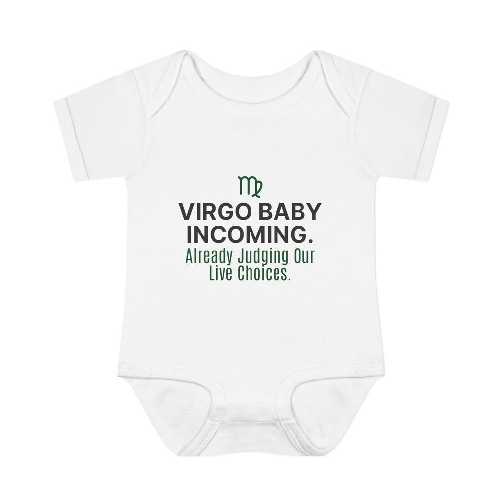 Virgo "Baby Incoming" Baby Bodysuit