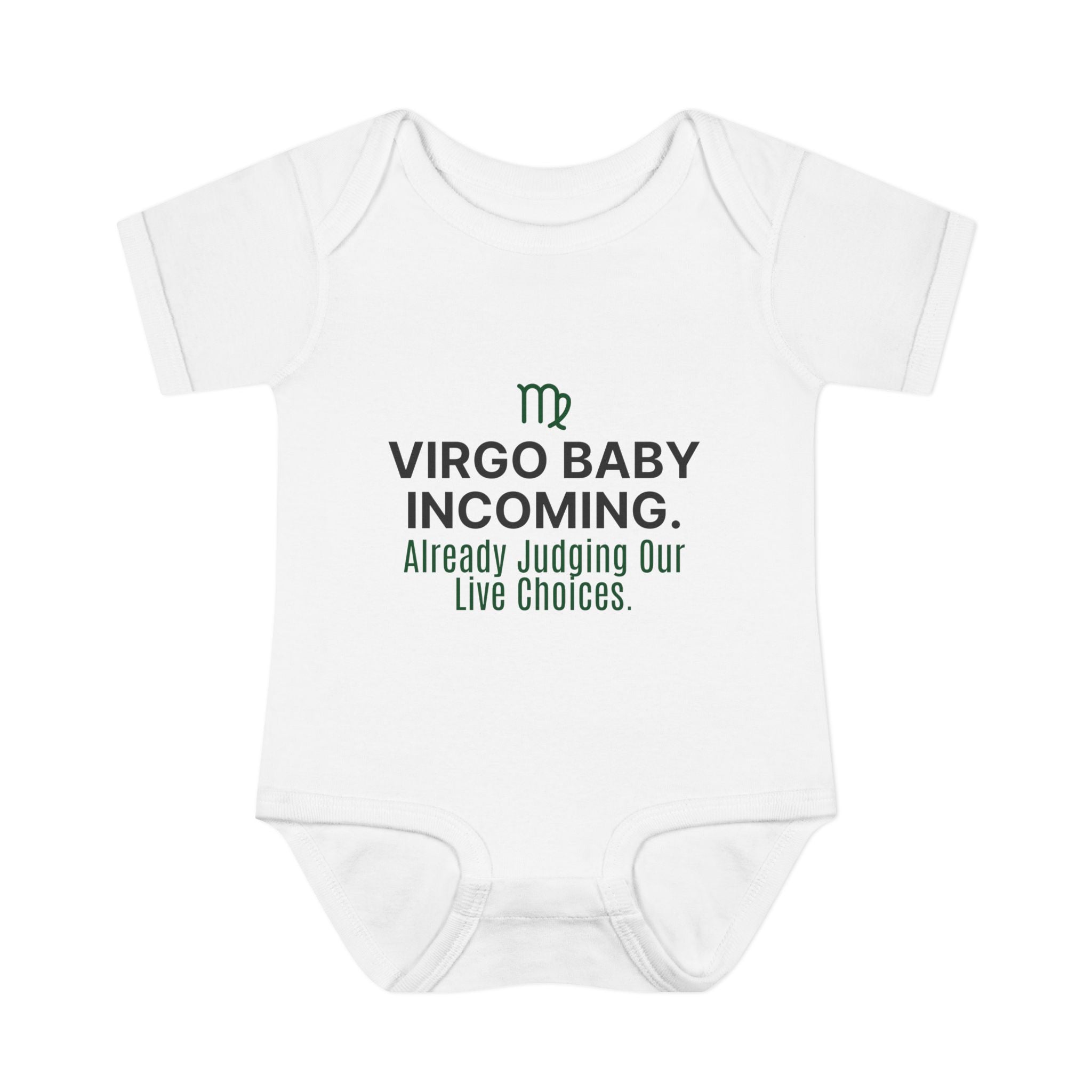 Virgo "Baby Incoming" Baby Bodysuit